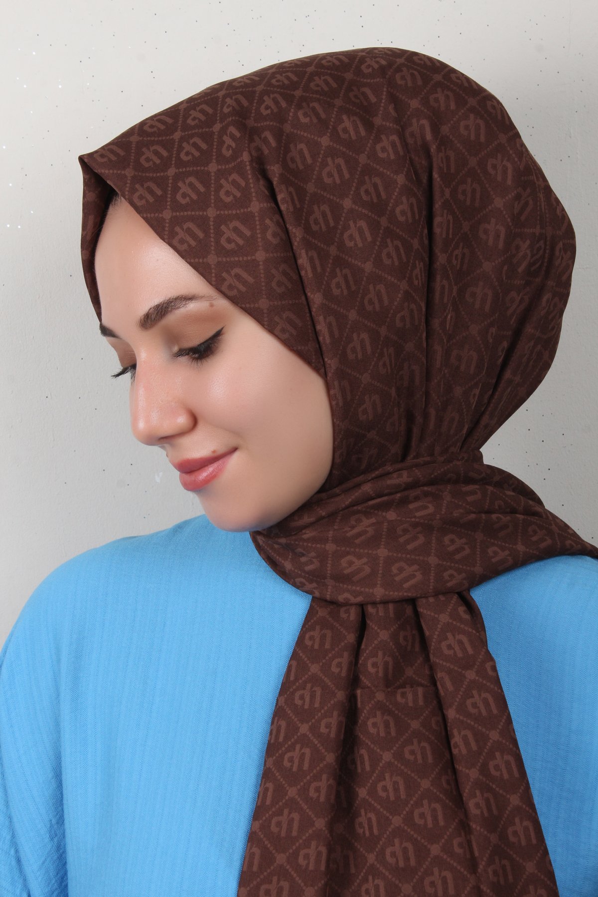 Ultralight Şal 2768-16 Kahverengi