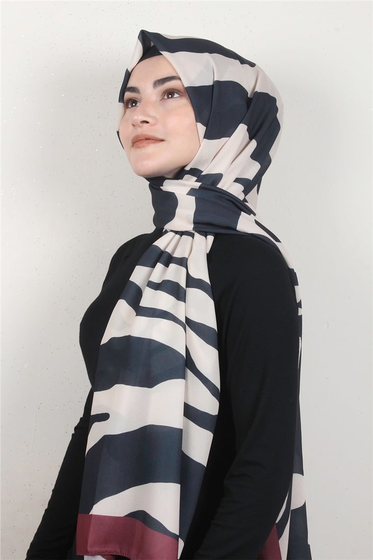 Violet Şal 2738-6 Siyah