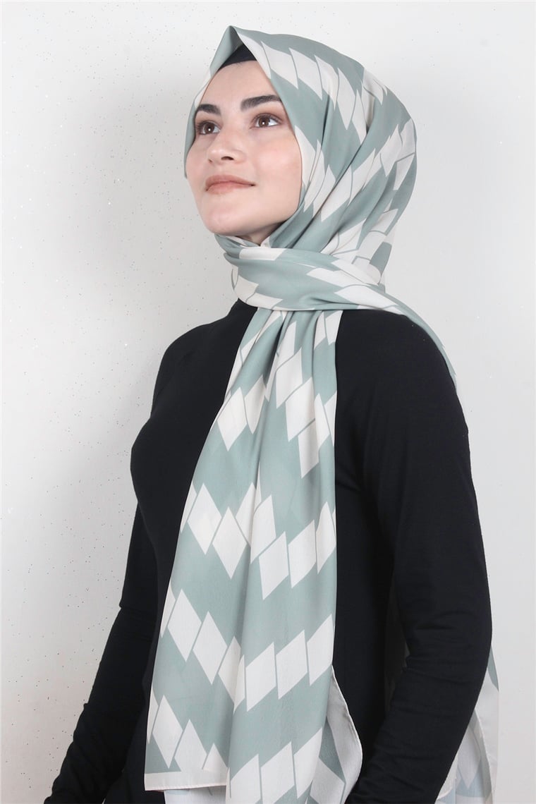 Violet Şal 2739-2 Mint Yeşili