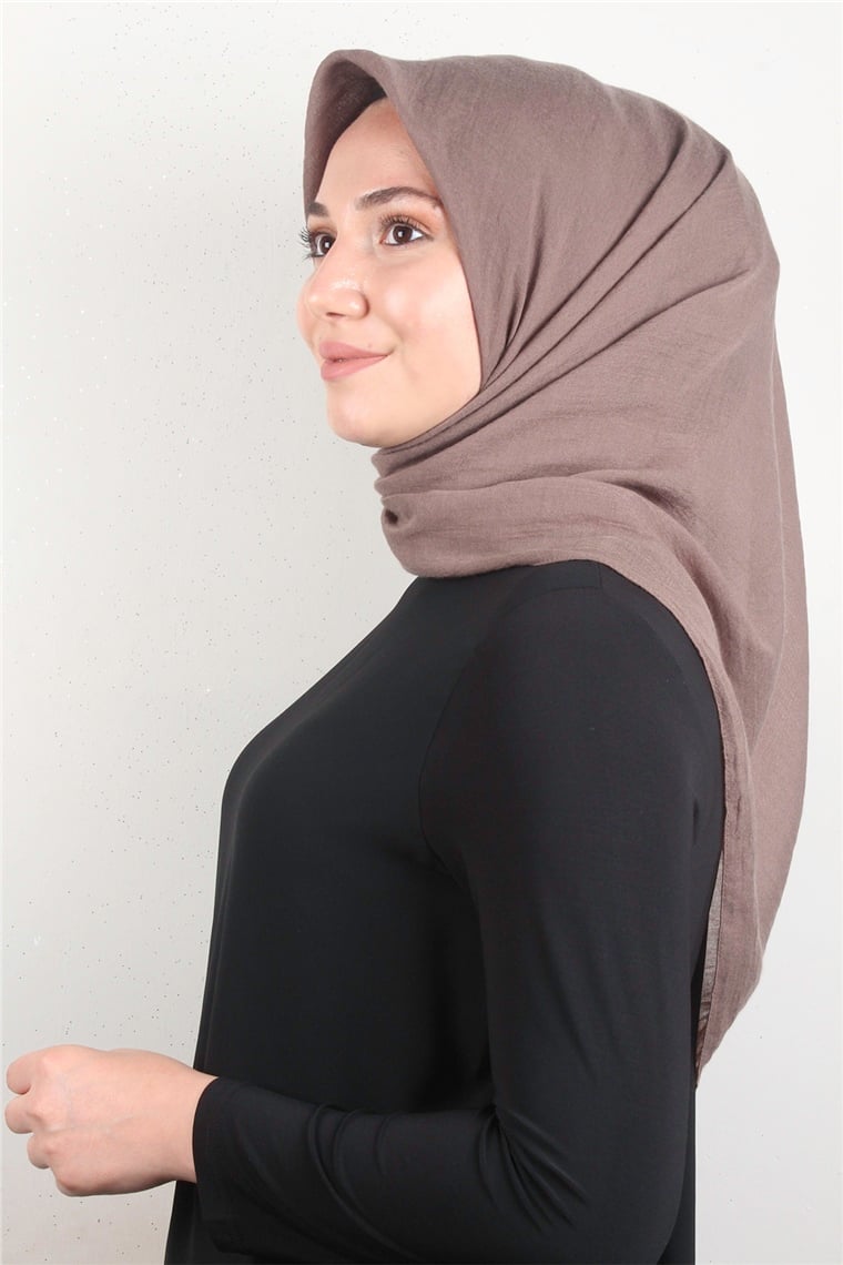 Yonca Pamuk Caz Eşarp 4652-10 Sütlü Kahve