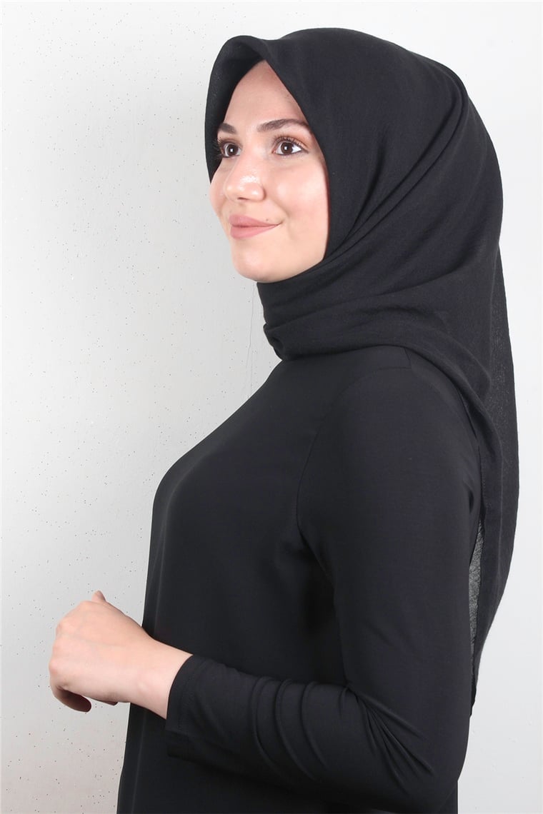 Yonca Pamuk Caz Eşarp 4652-15 Siyah