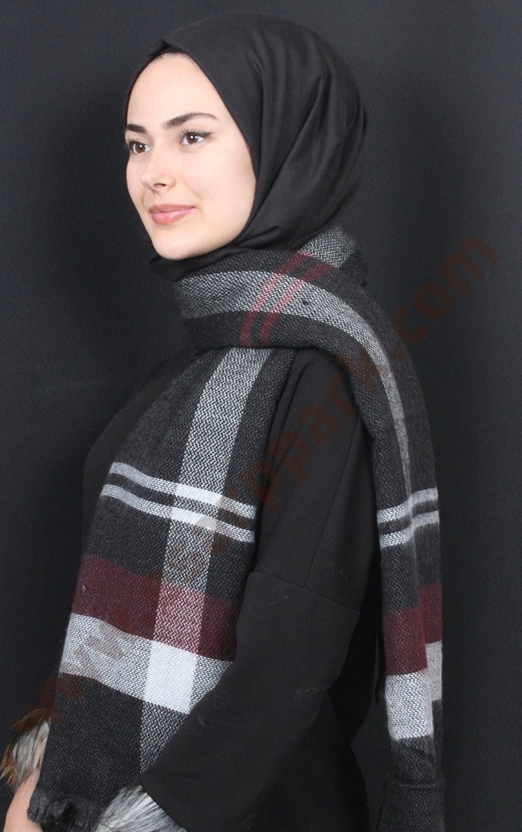 Yün Omuz Şalı 9010-8