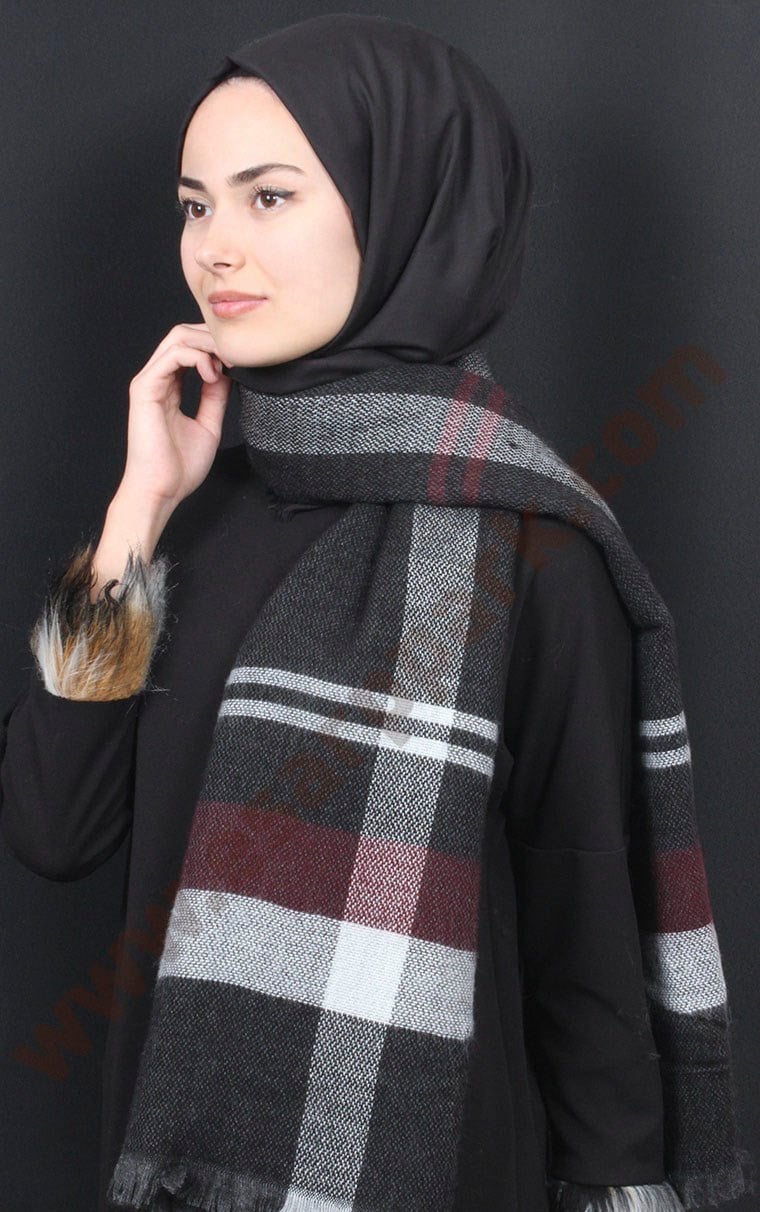 Yün Omuz Şalı 9010-8