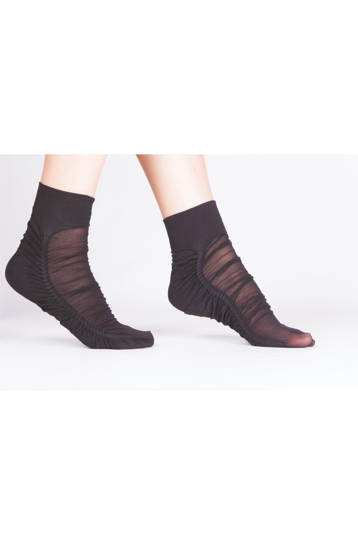 Akik Soket Çorap  SİYAH