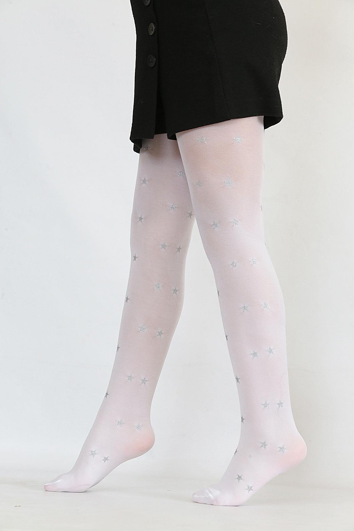 Asel Çocuk Külotlu Çorap BEYAZ