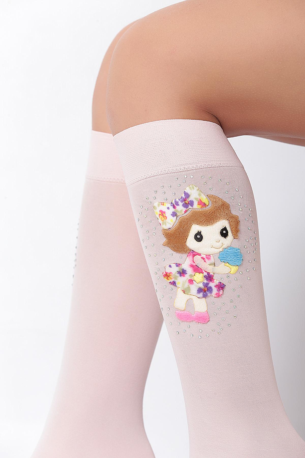 Ayben Aks. Mikro Çocuk Dizaltı Çorap PEMBE