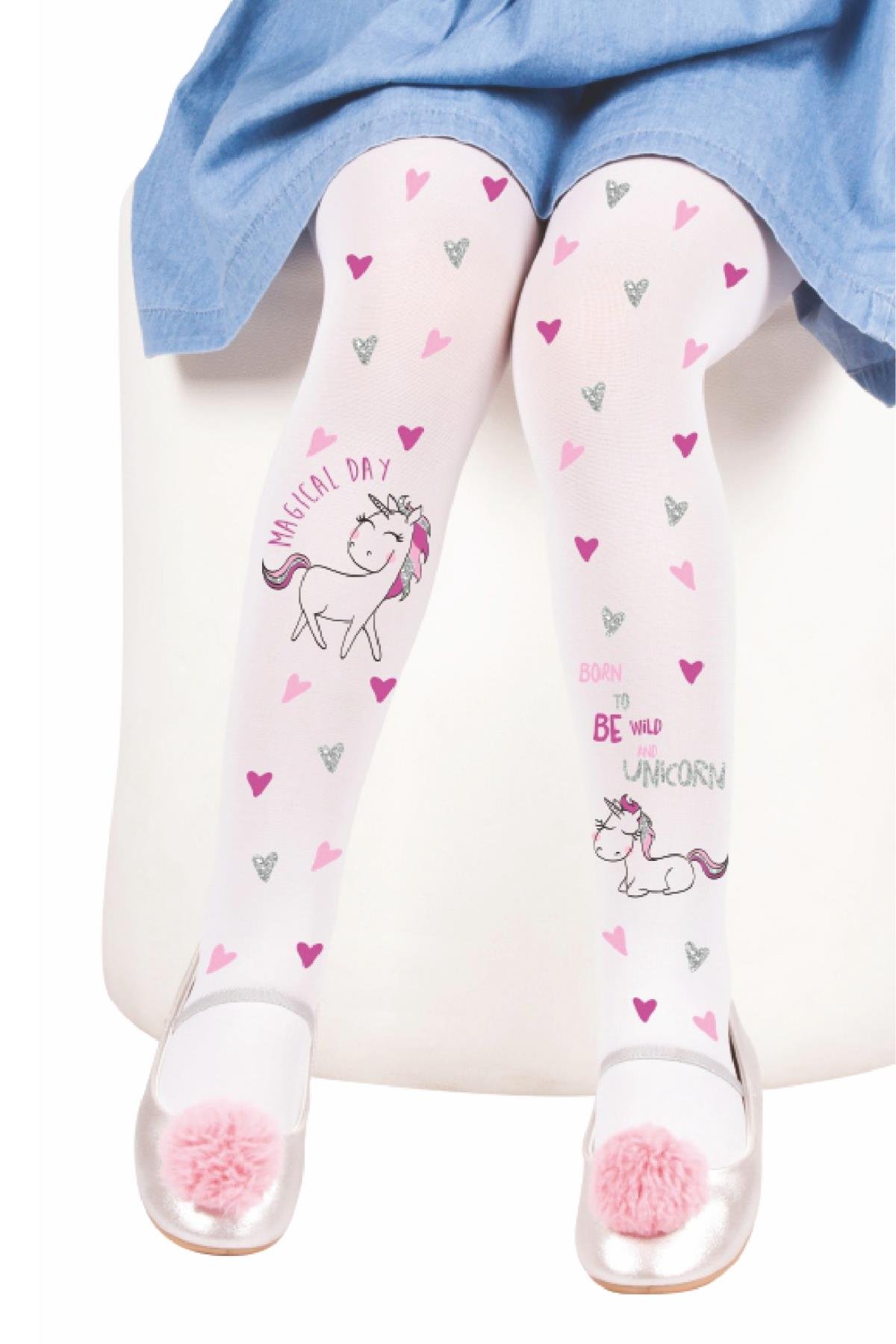 Çisem Çocuk Külotlu Çorap BEYAZ