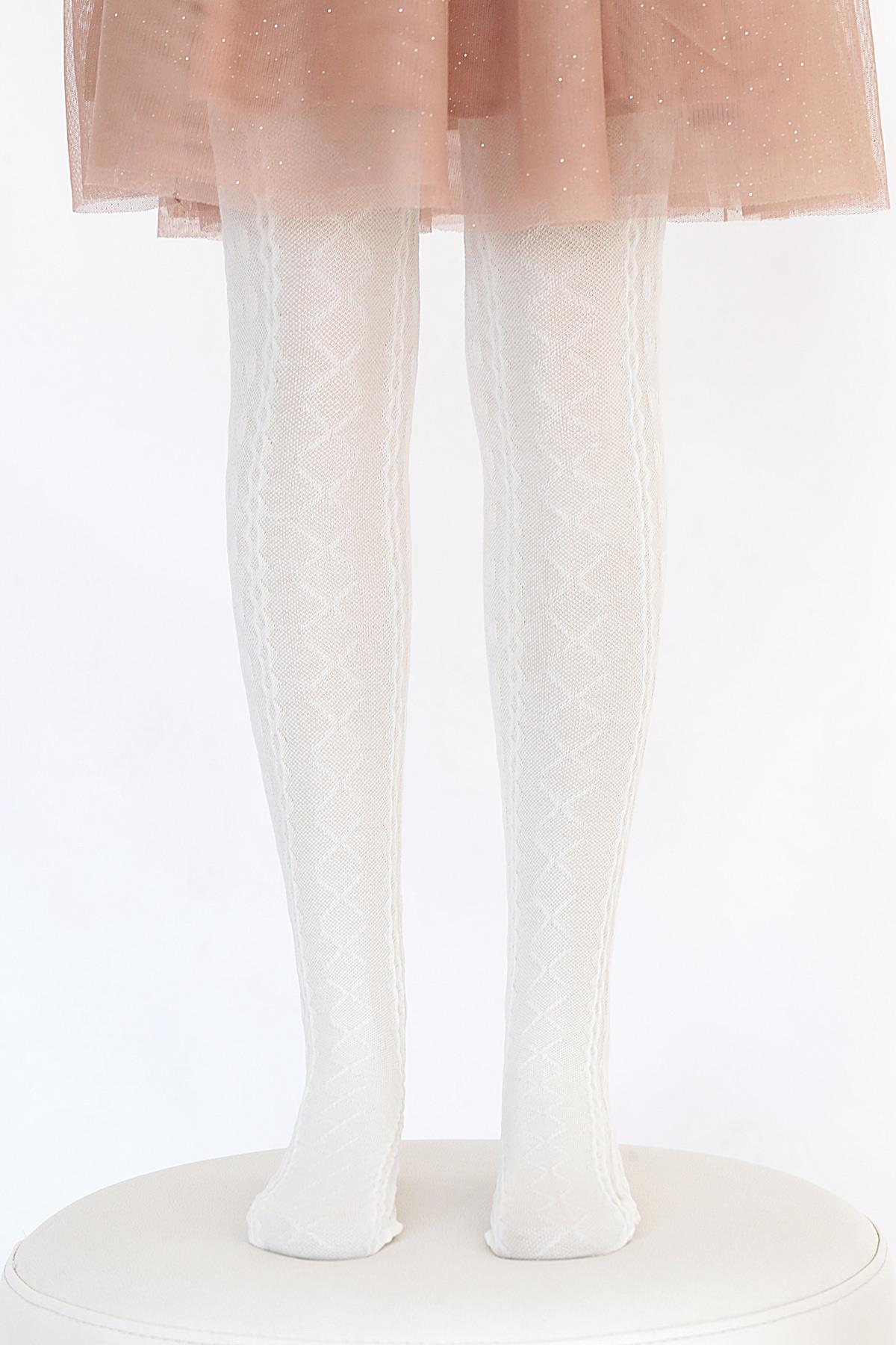 Dora Koton Çocuk Külotlu Çorap KEMİK