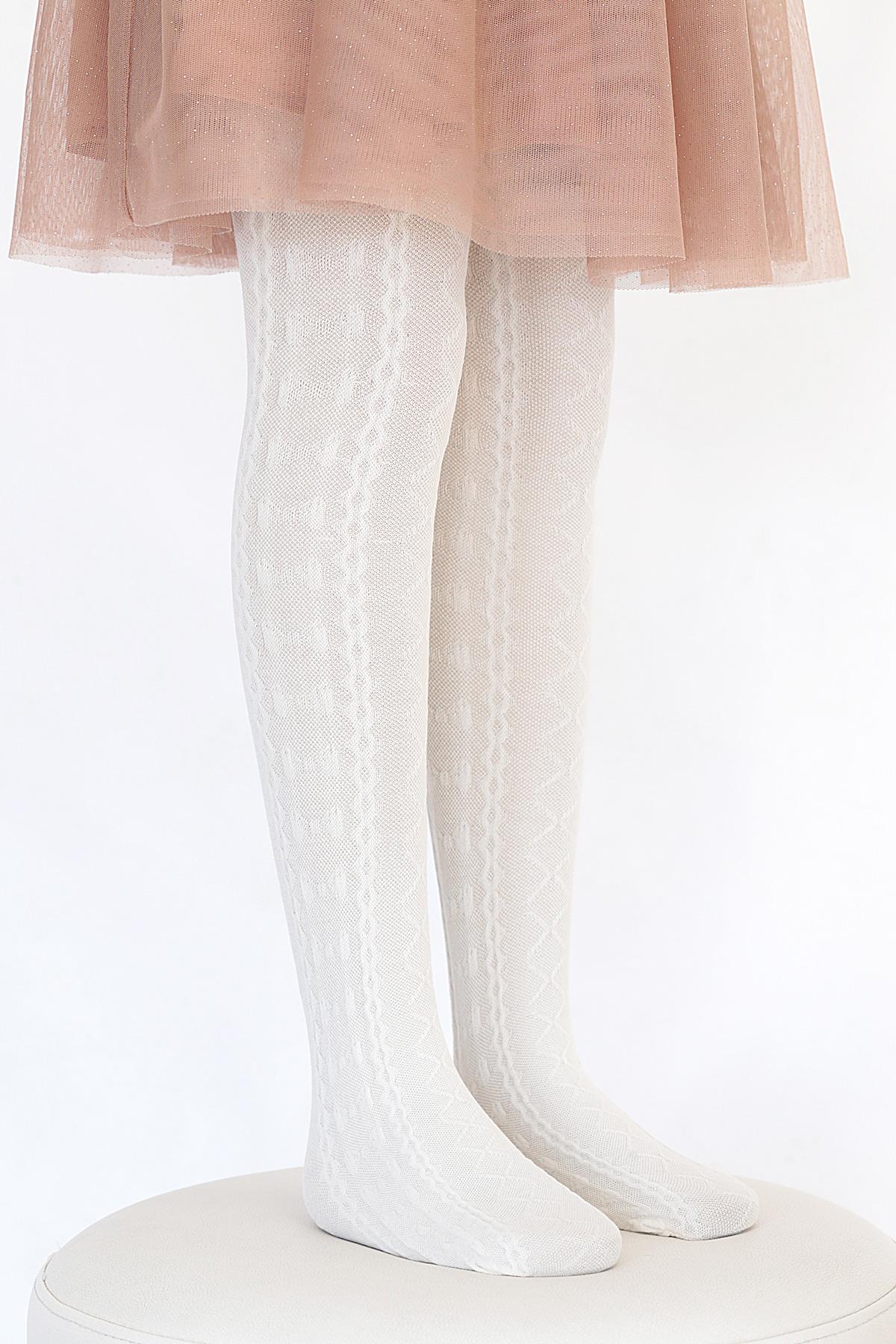 Dora Koton Çocuk Külotlu Çorap KEMİK