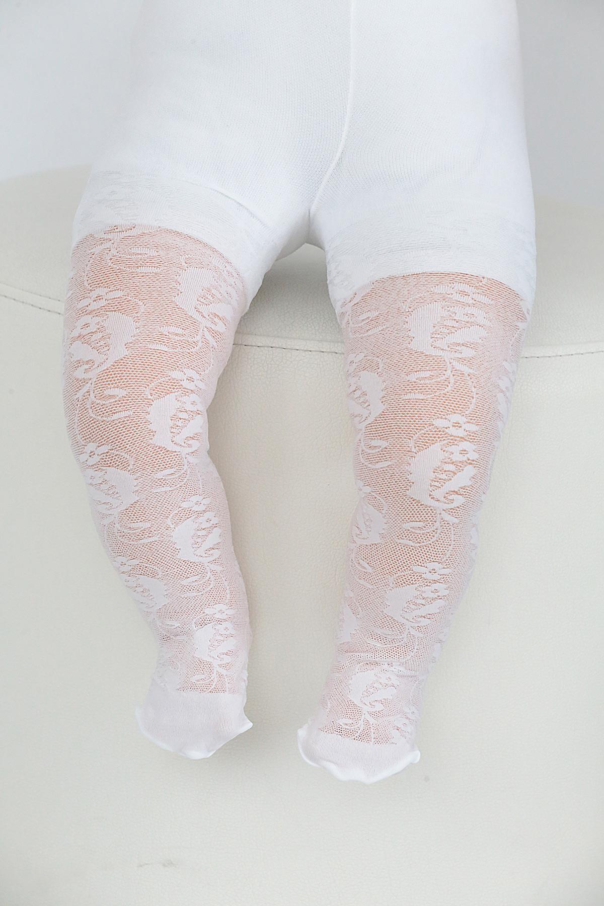Frezya Bebek Külotlu Çorap BEYAZ