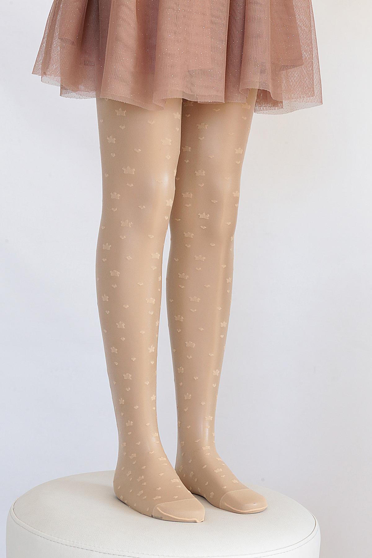 Hazel Çocuk Külotlu Çorap NATUREL