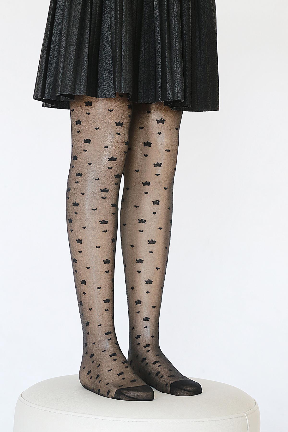 Hazel Çocuk Külotlu Çorap SİYAH