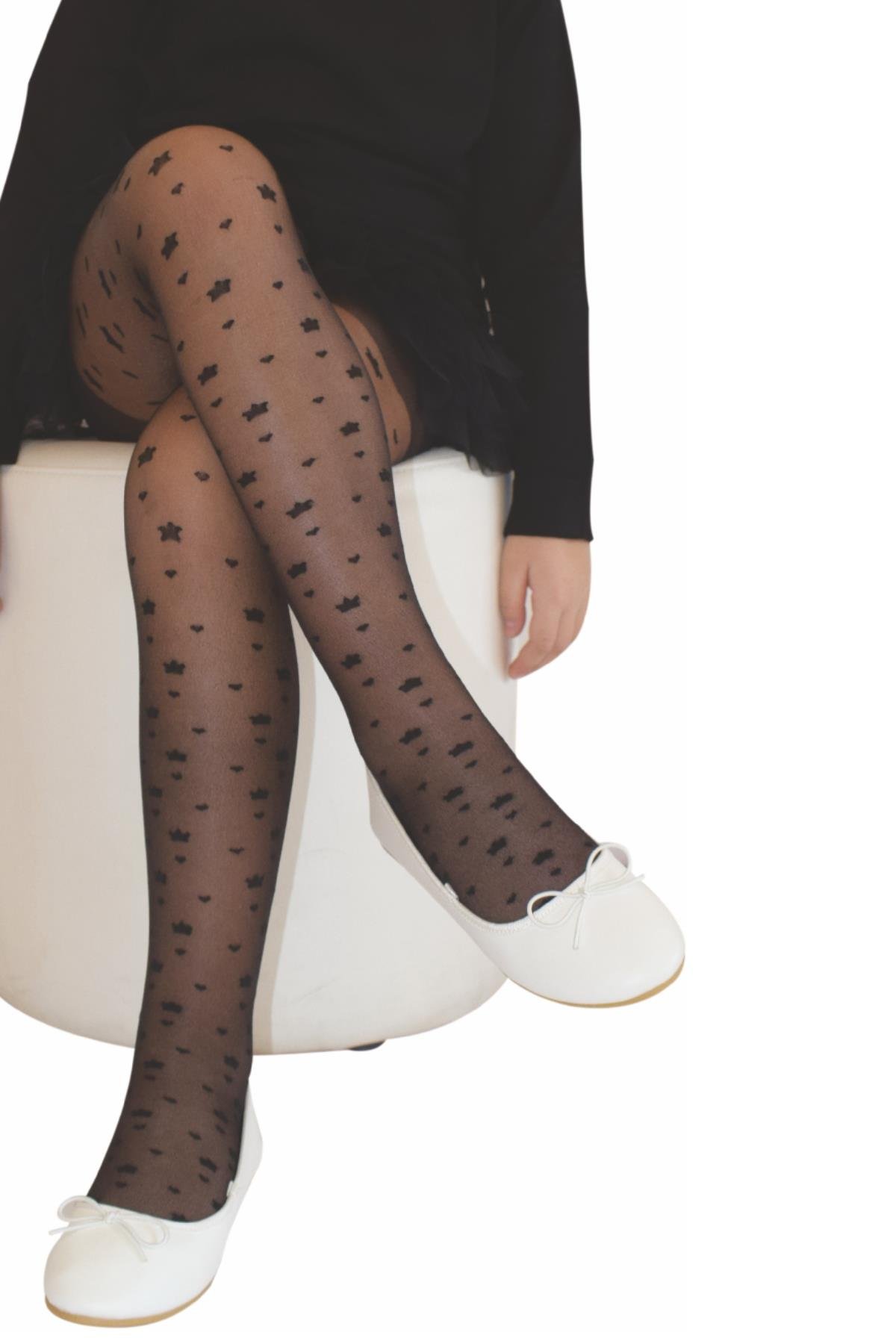 Hazel Çocuk Külotlu Çorap SİYAH