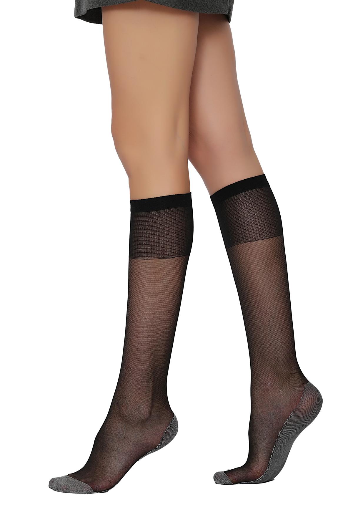 İdeal Dizaltı Çorap SİYAH