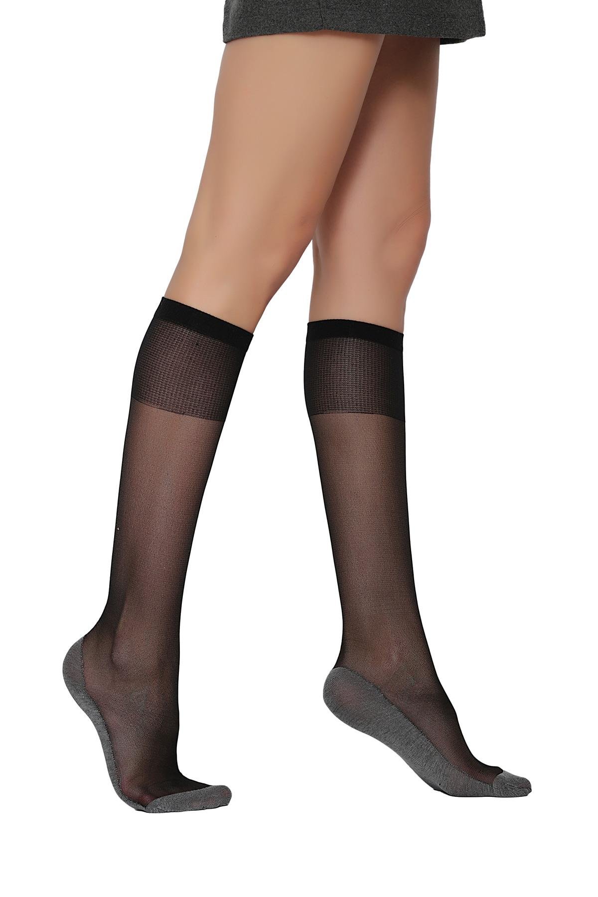 İdeal Dizaltı Çorap SİYAH