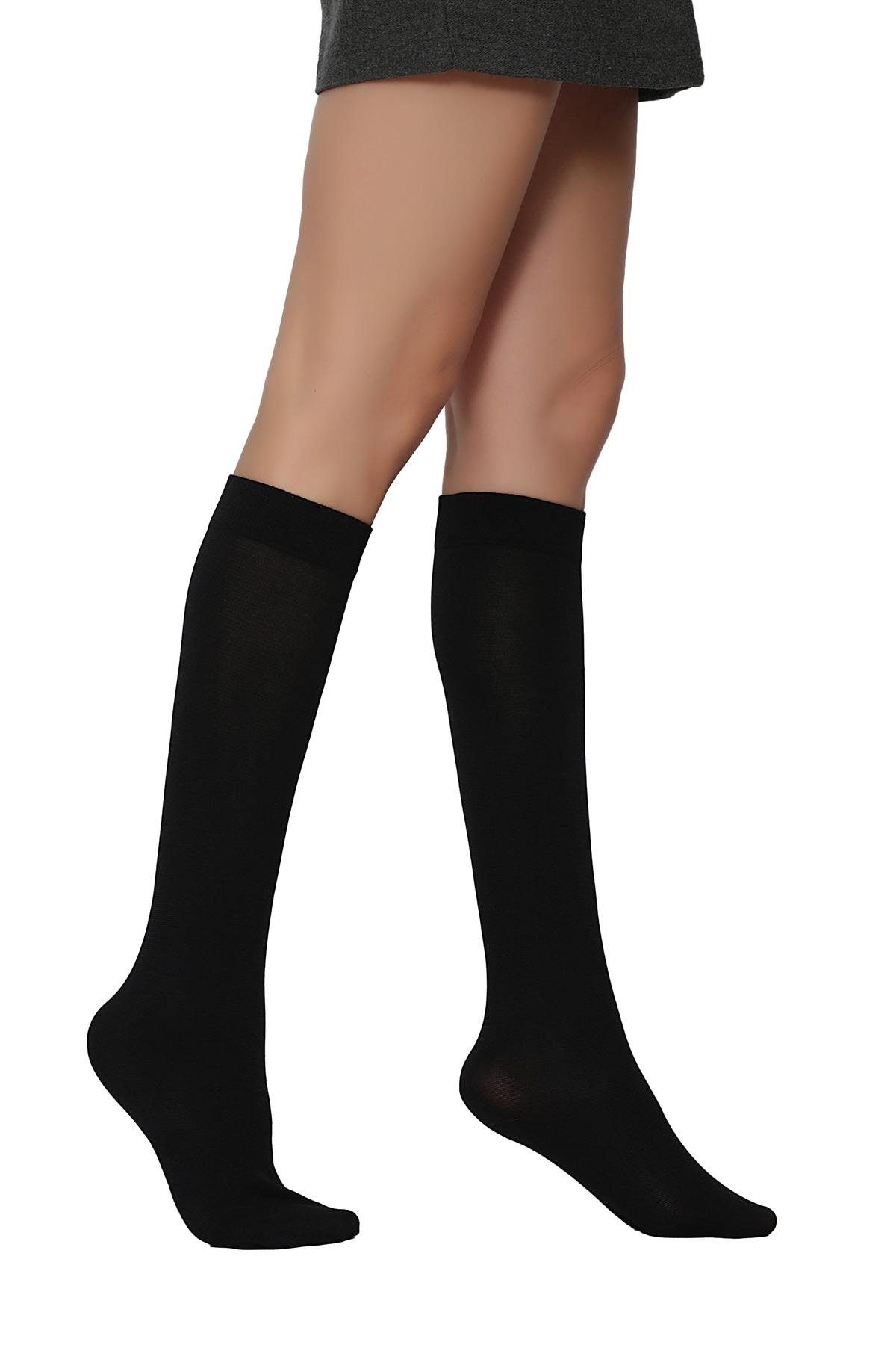 Koton Kadın Dizaltı Çorap SİYAH