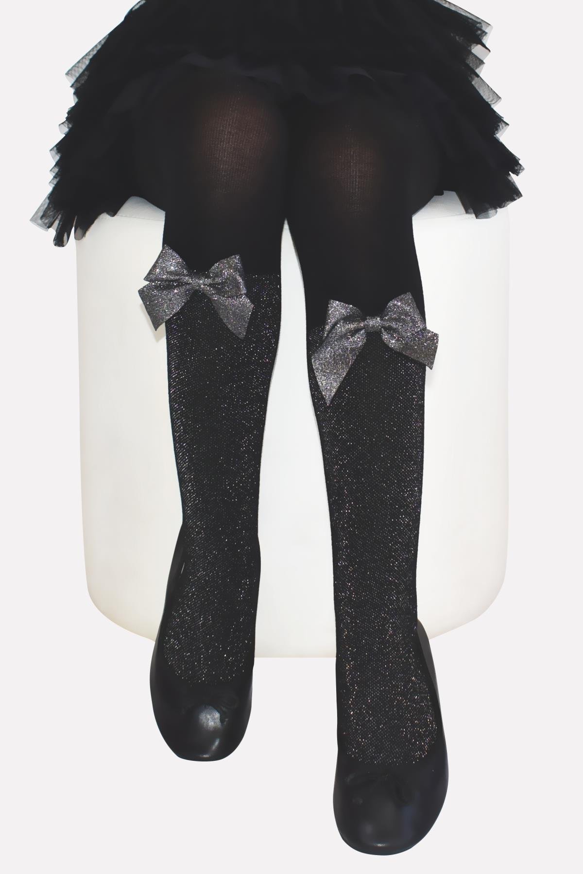 Mathild Viskon Çocuk Külotlu Çorap SİYAH