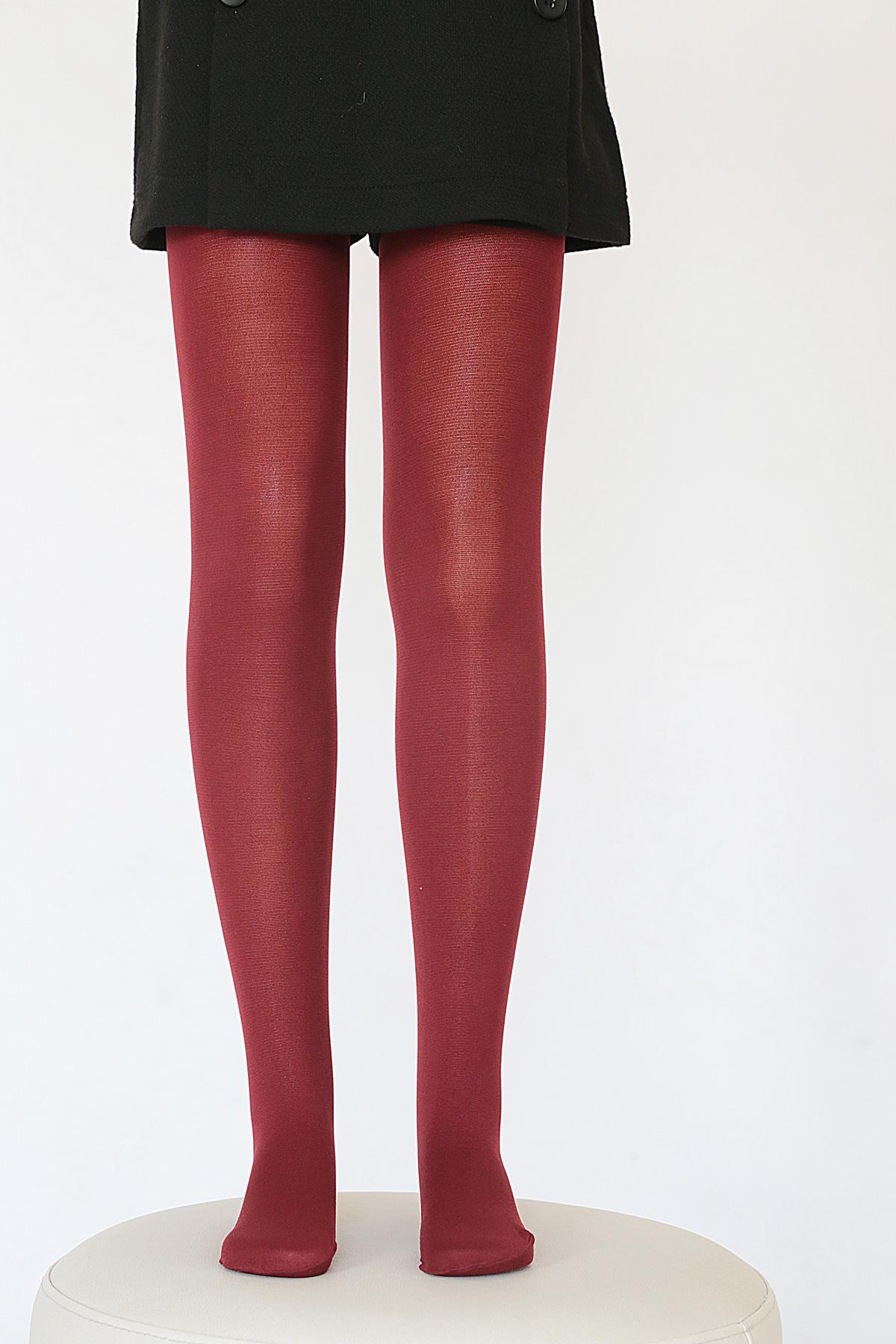 Mycro 50 Çocuk Külotlu Çorap BORDO