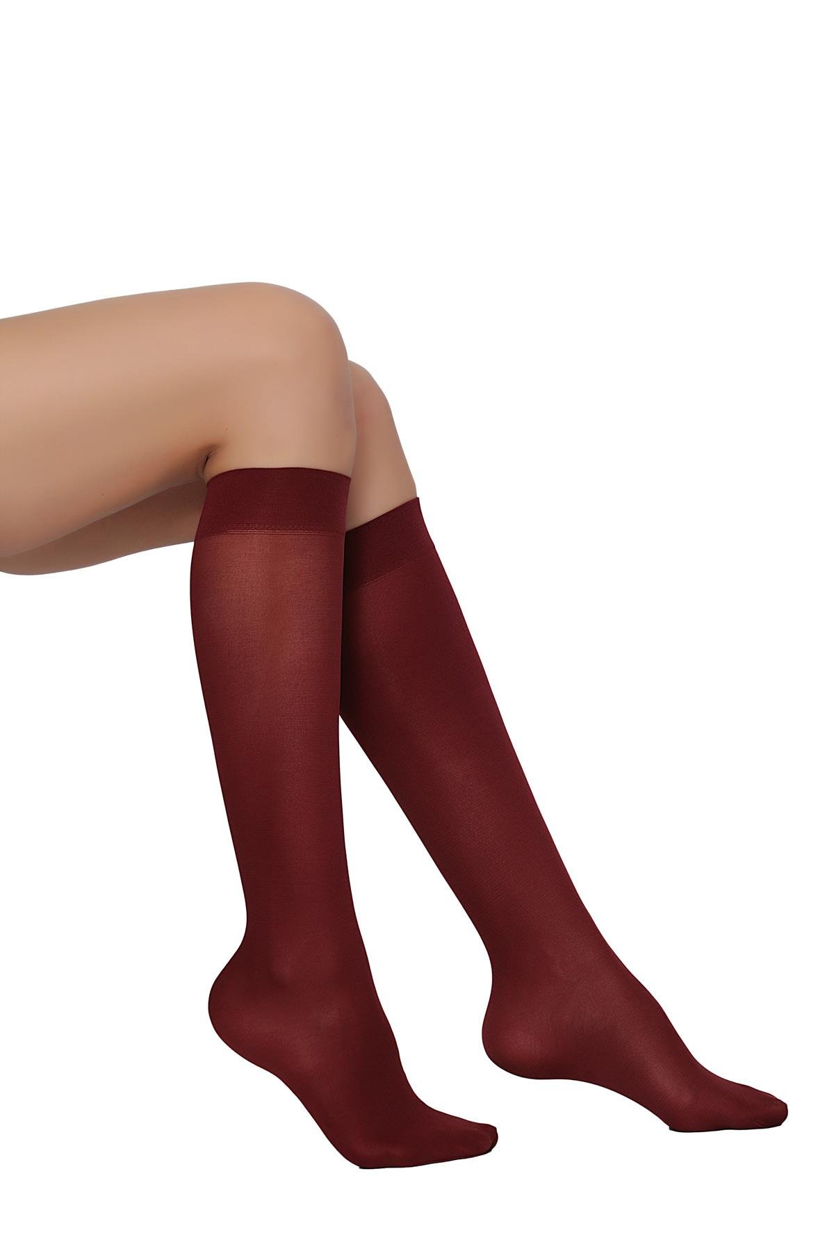 Mycro 50 Dizaltı Çorap BORDO