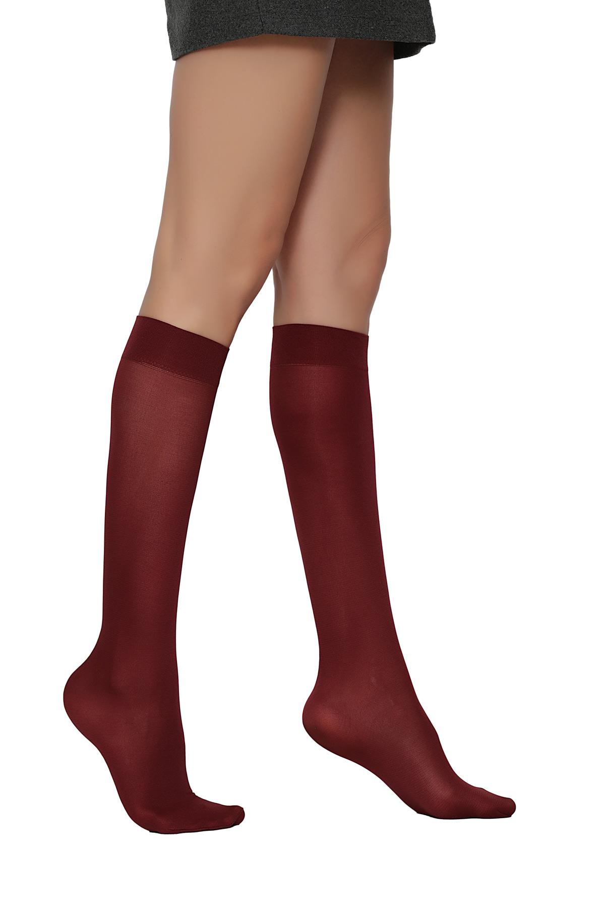 Mycro 50 Dizaltı Çorap BORDO