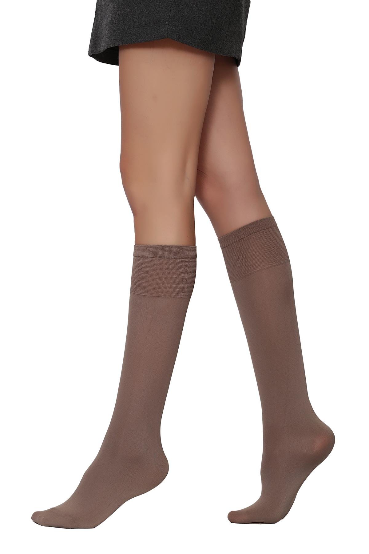 Mycro 80 Dizaltı Çorap VİZON