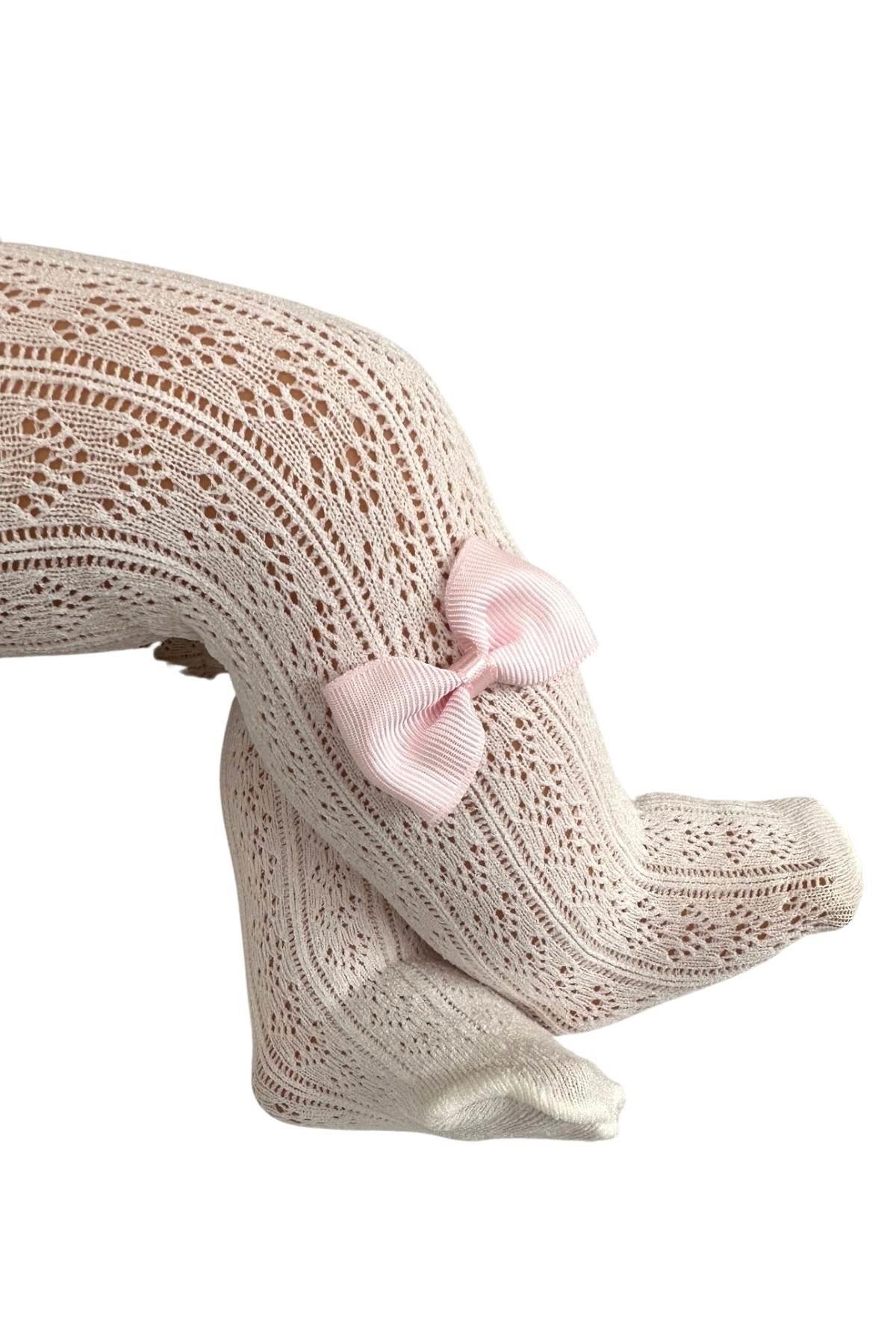 ORİETTA AKSESUARLI BEBEK KÜLOTLU ÇORAP KEMİK