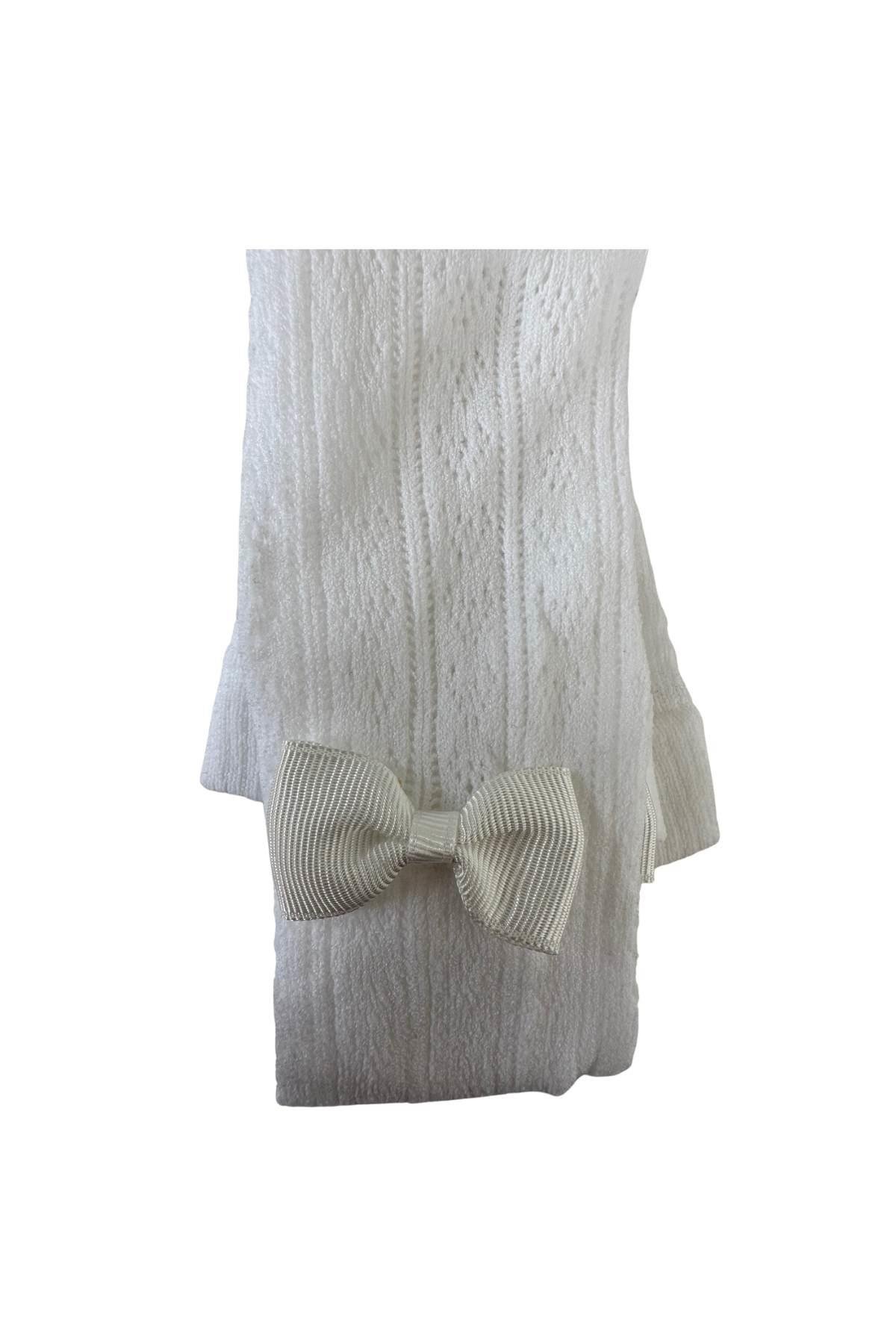 ORİETTA AKSESUARLI BEBEK KÜLOTLU ÇORAP BEYAZ