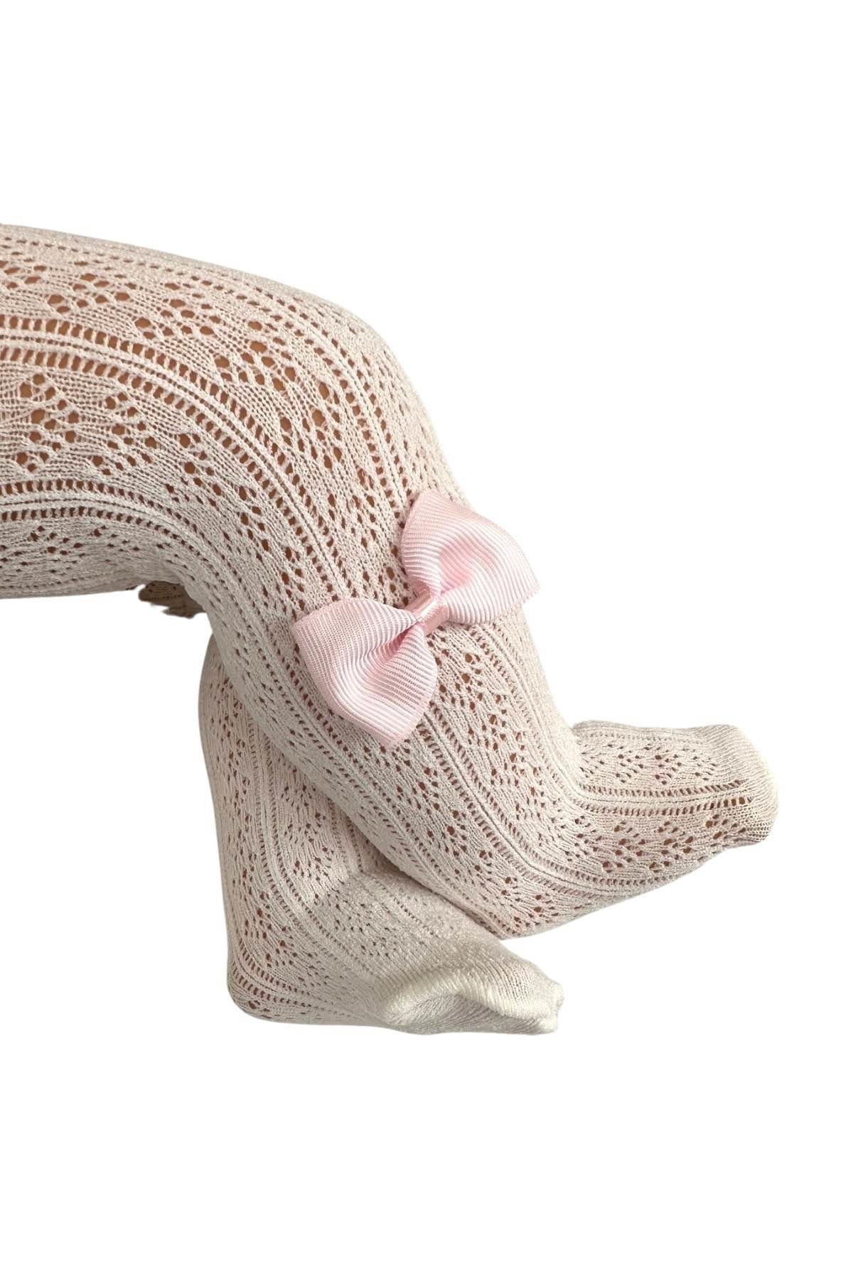 ORİETTA AKSESUARLI BEBEK KÜLOTLU ÇORAP KEMİK