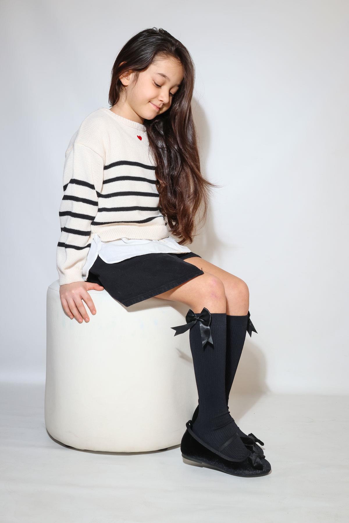 RENA AKS.ÇOCUK DİZALTI ÇORAP SİYAH