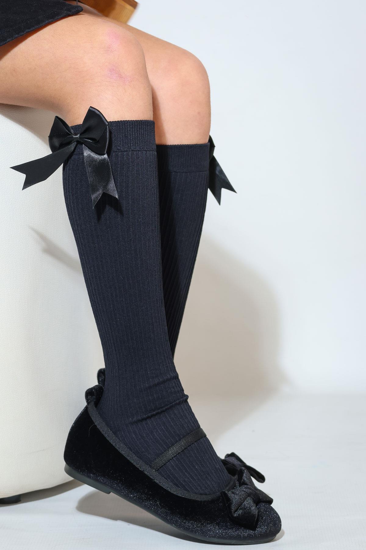 RENA AKS.ÇOCUK DİZALTI ÇORAP SİYAH