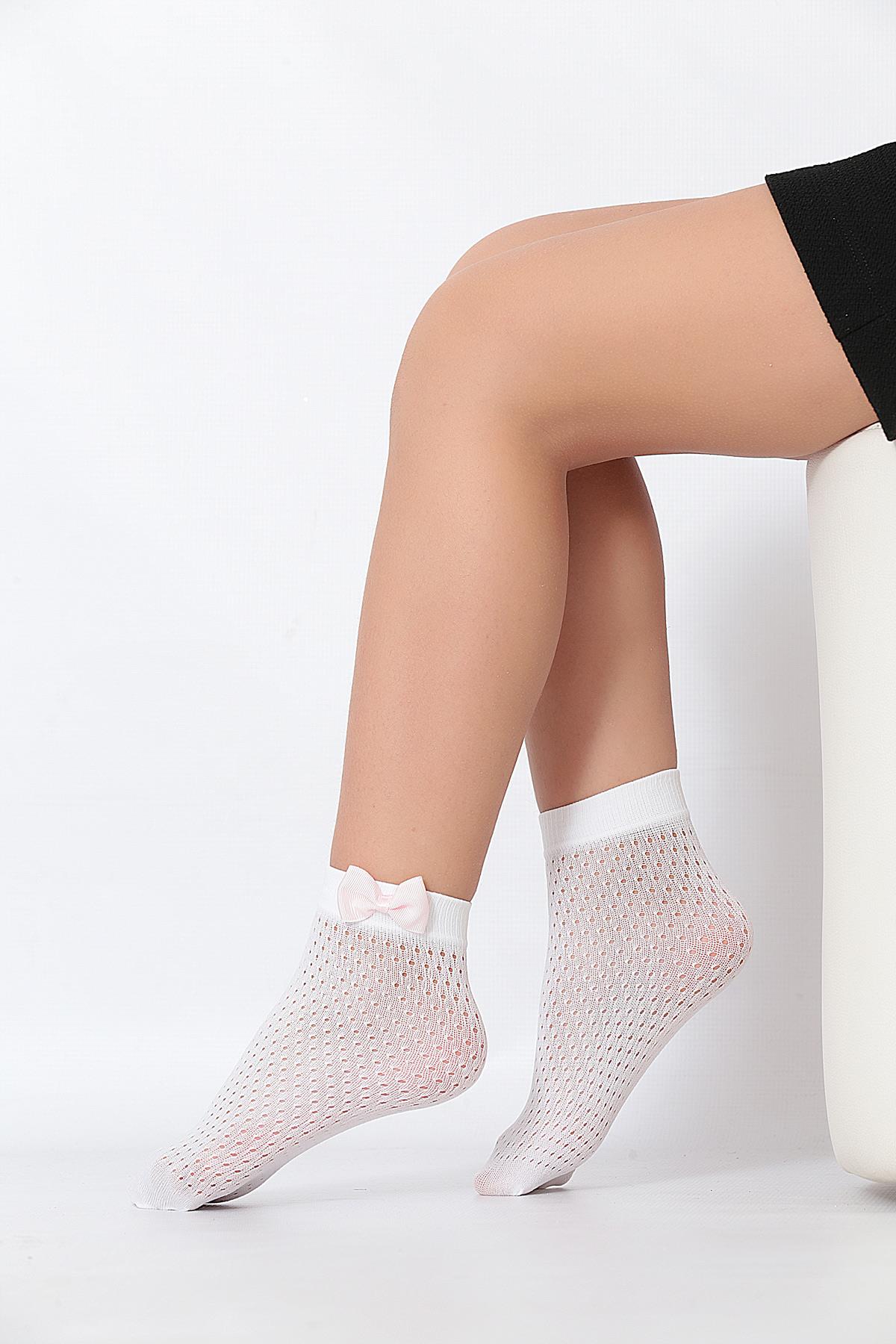 Romina Aks. Çocuk Soket Çorap BEYAZ
