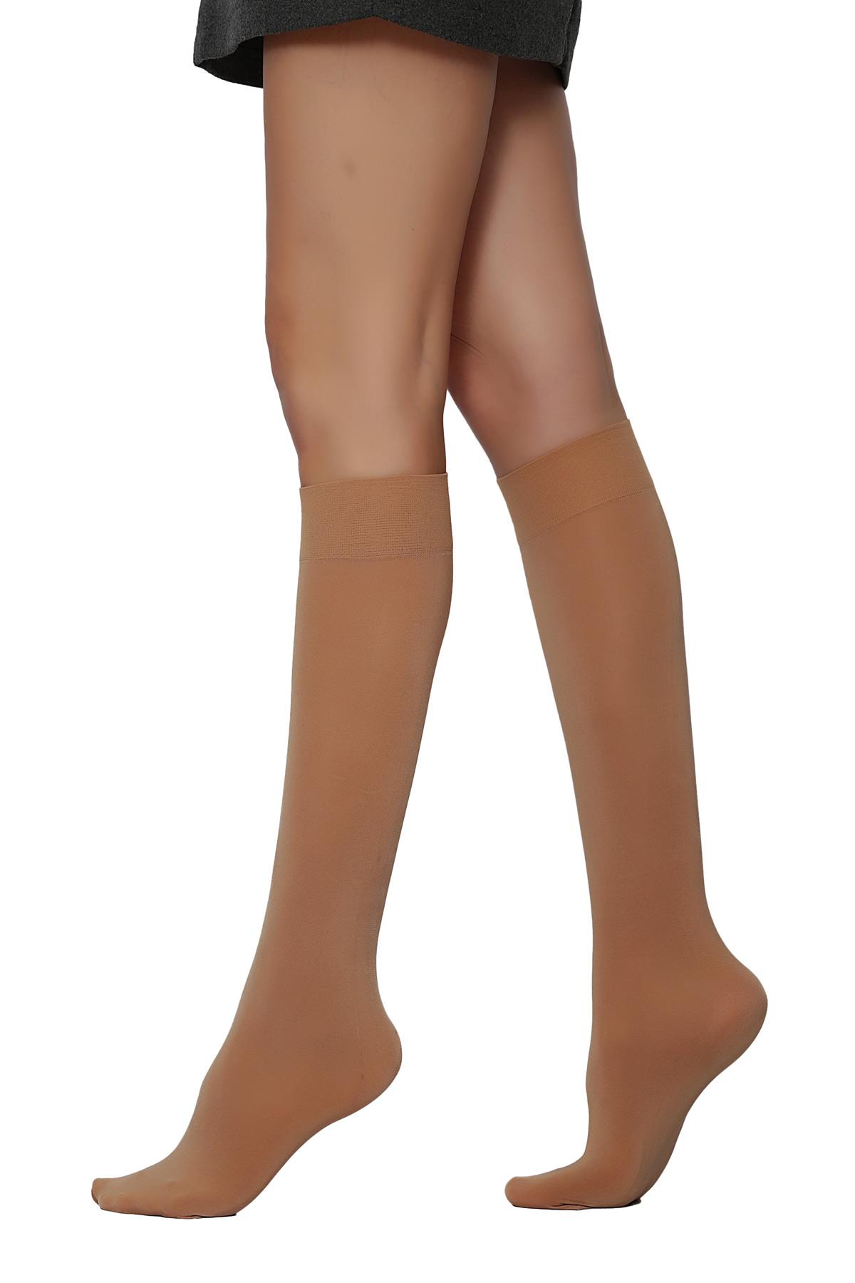 Saten 80 Dizaltı Çorap TEN