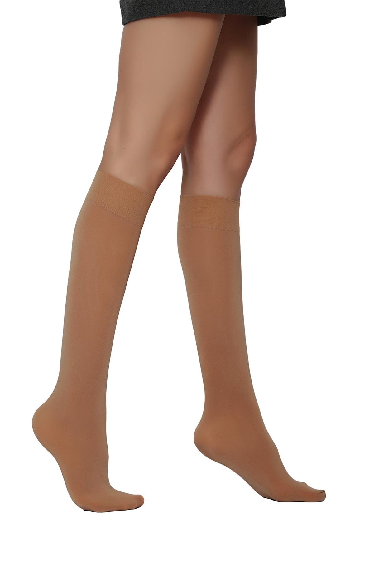 Saten 80 Dizaltı Çorap TEN