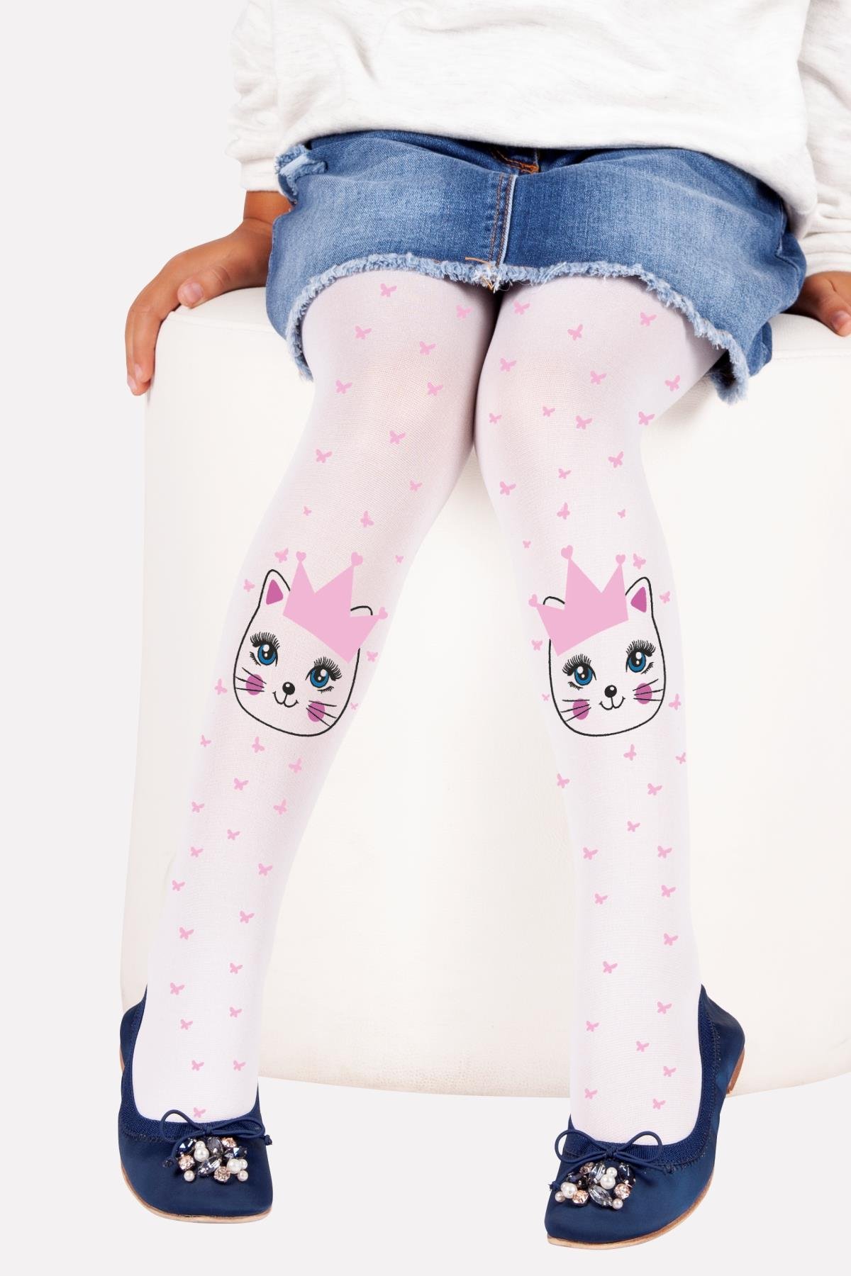 Seren Çocuk Külotlu Çorap BEYAZ