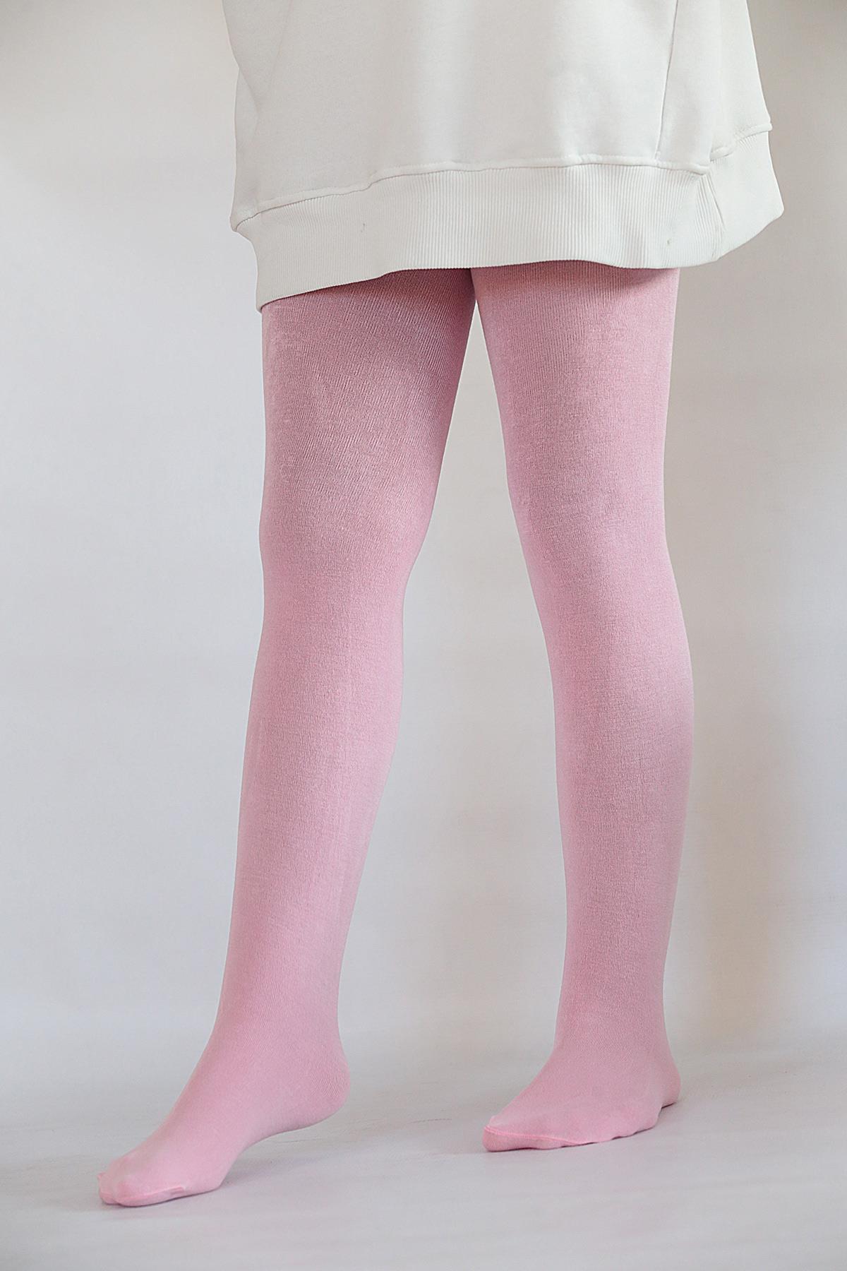 Soft Viskon Çocuk Külotlu Çorap B.PEMBE