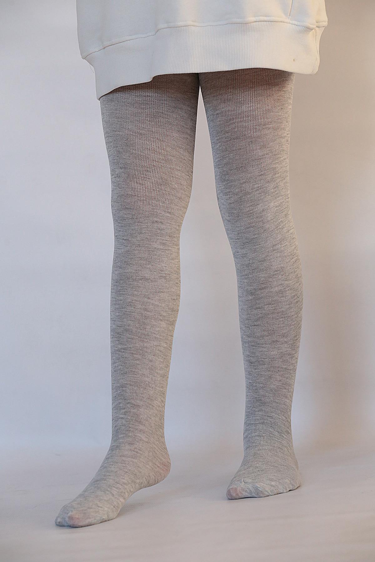 Soft Viskon Çocuk Külotlu Çorap GRİ / GRAY