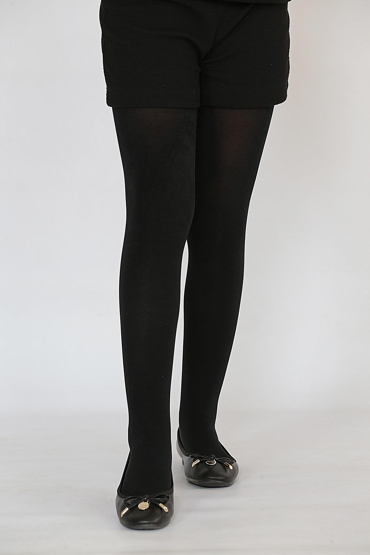 Soft Viskon Çocuk Külotlu Çorap SİYAH