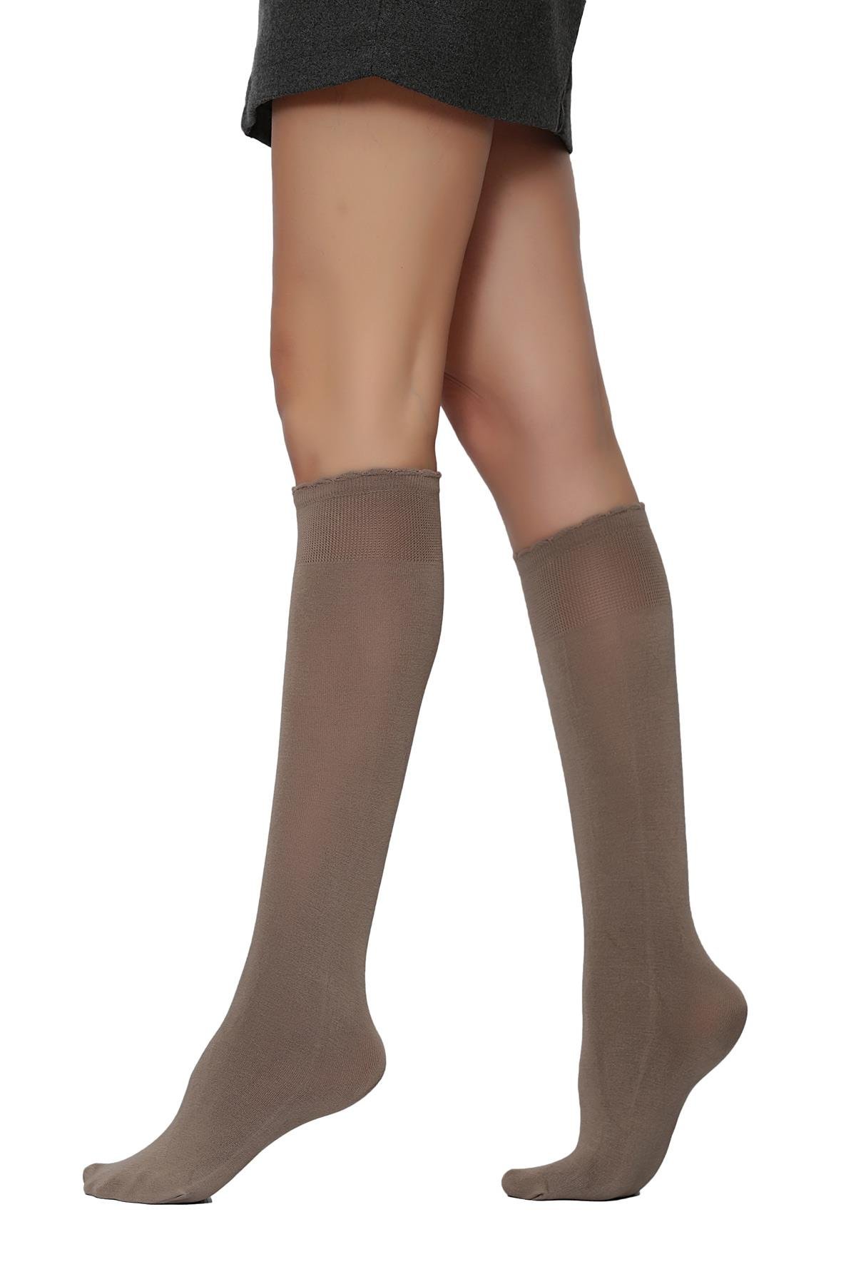 Soft Viskon  Dizaltı Çorap VİZON