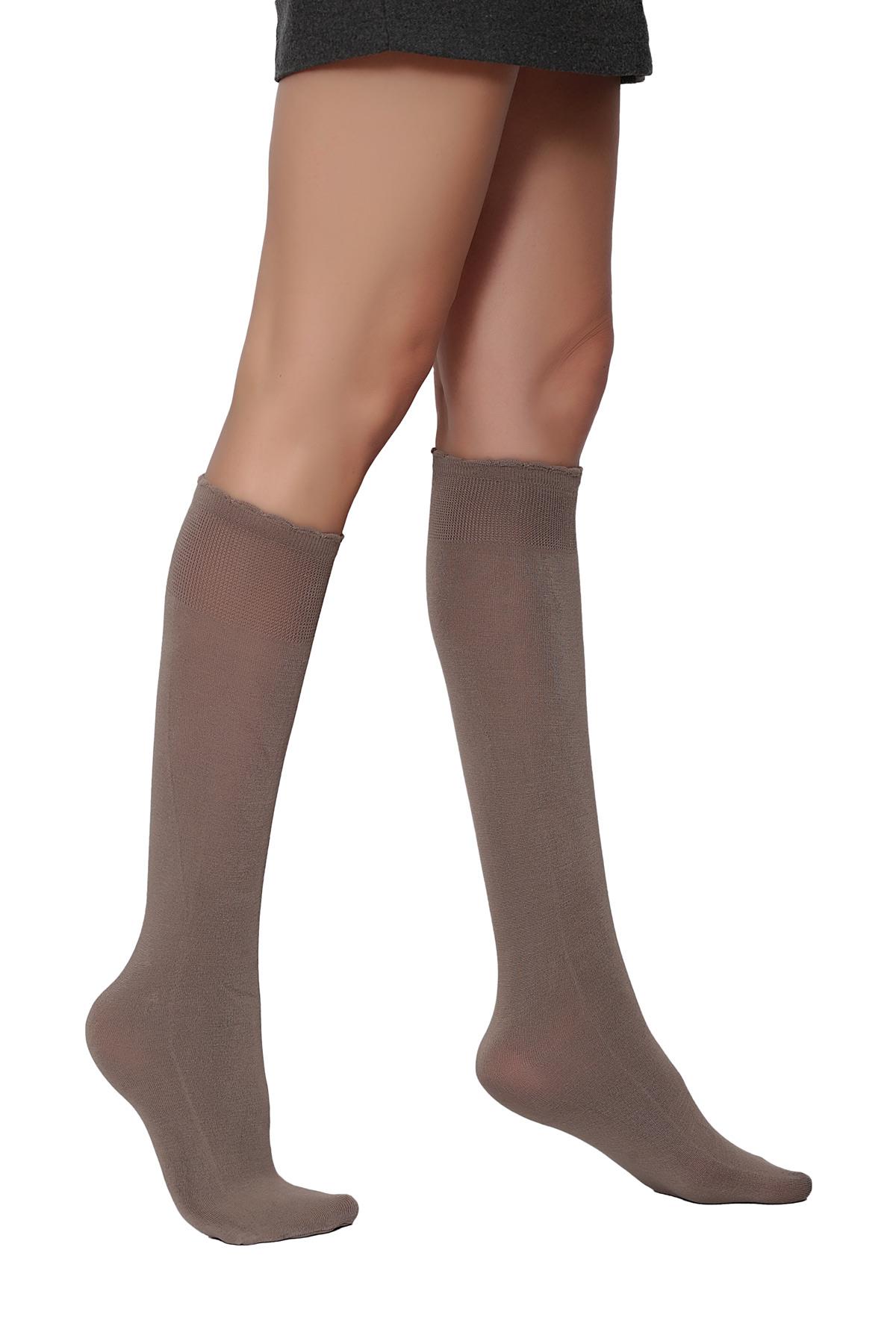 Soft Viskon  Dizaltı Çorap VİZON