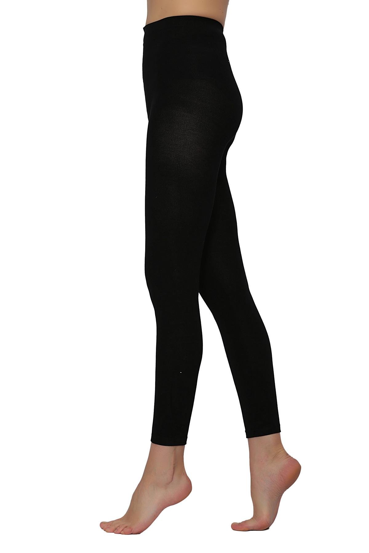 Soft Viskon Tayt SİYAH