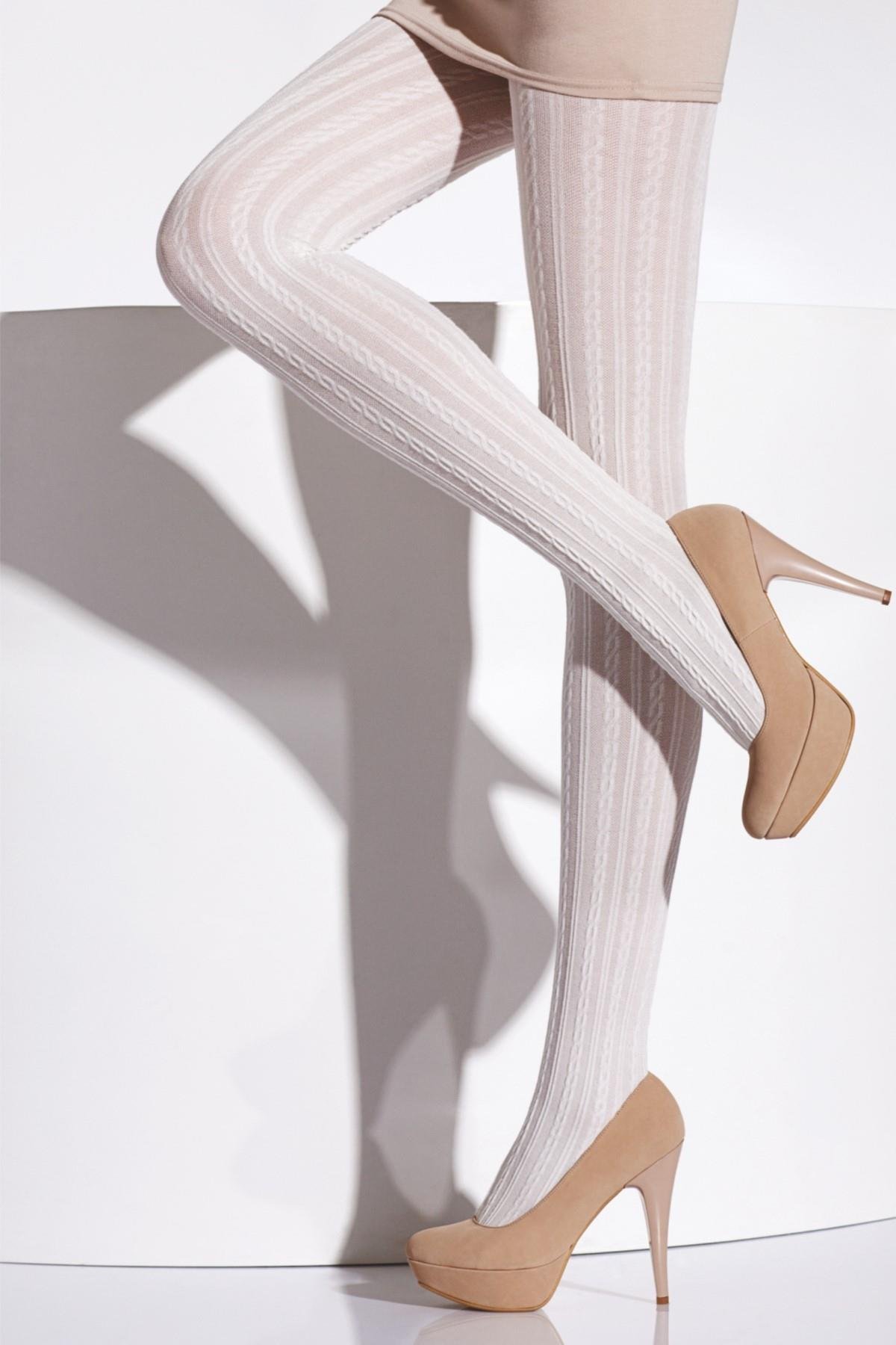 Sonya Koton Külotlu Çorap KEMİK