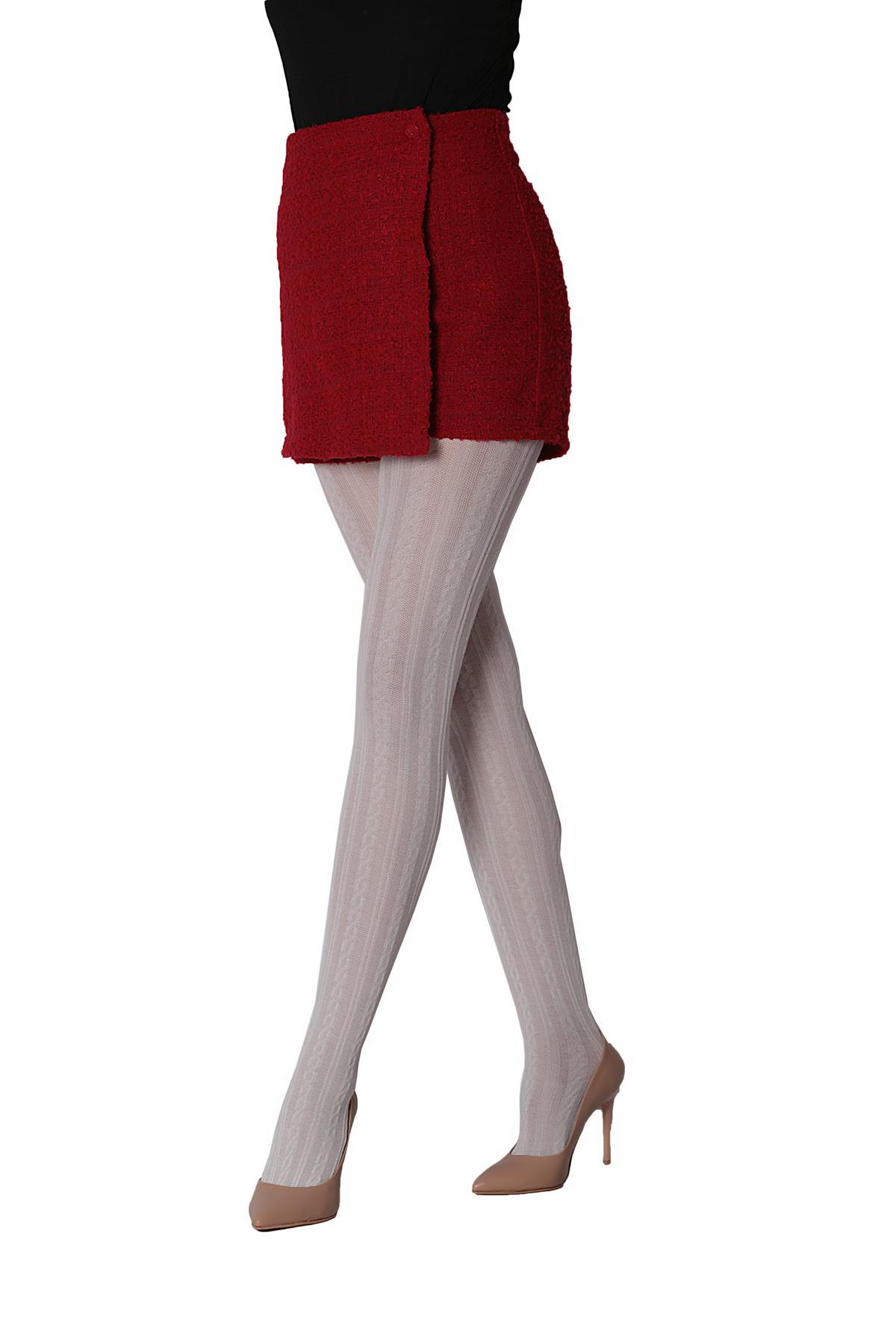 Sonya Koton Külotlu Çorap KEMİK