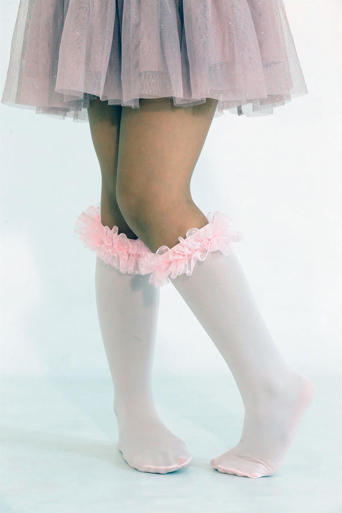 Tütü Aks. Mikro Çocuk Dizaltı Çorap PEMBE