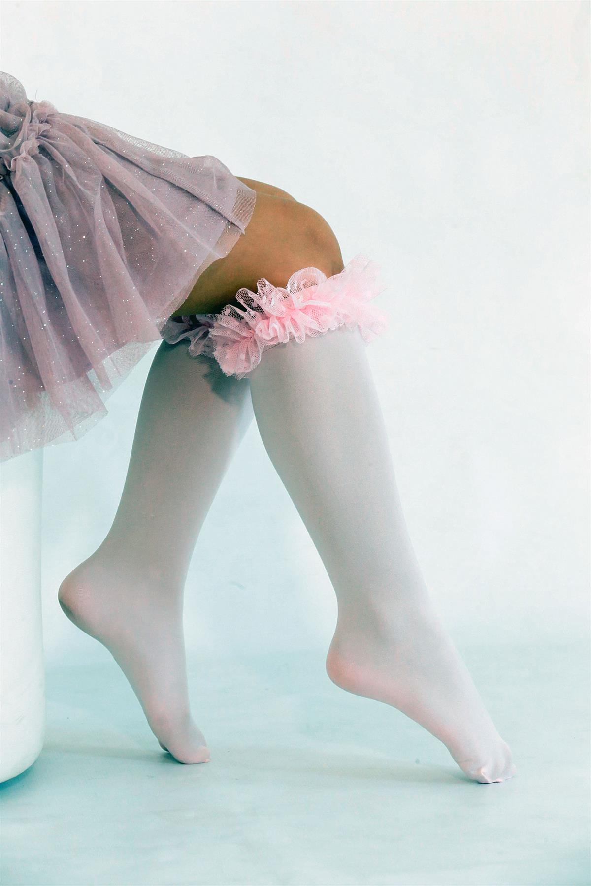 Tütü Aks. Mikro Çocuk Dizaltı Çorap PEMBE