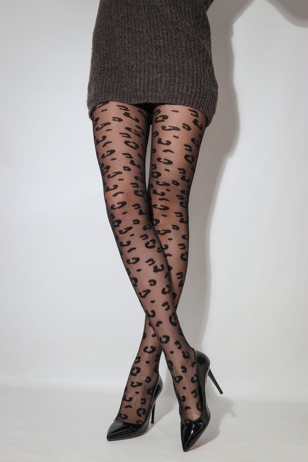 Retro Külotlu Çorap SİYAH