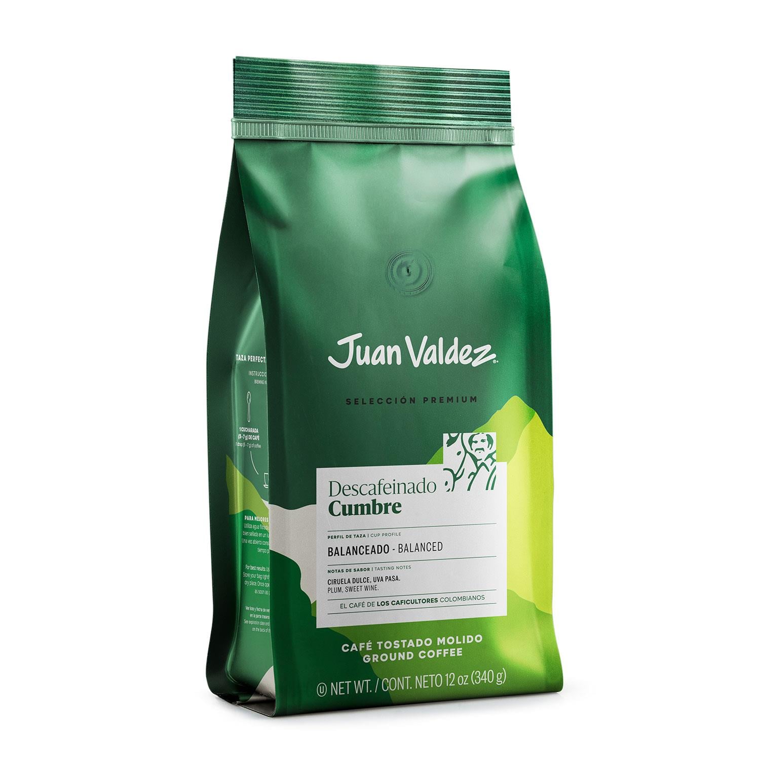 Juan ValdezCumbre Kafeinsiz Öğütülmüş Filtre Kahve 340gr