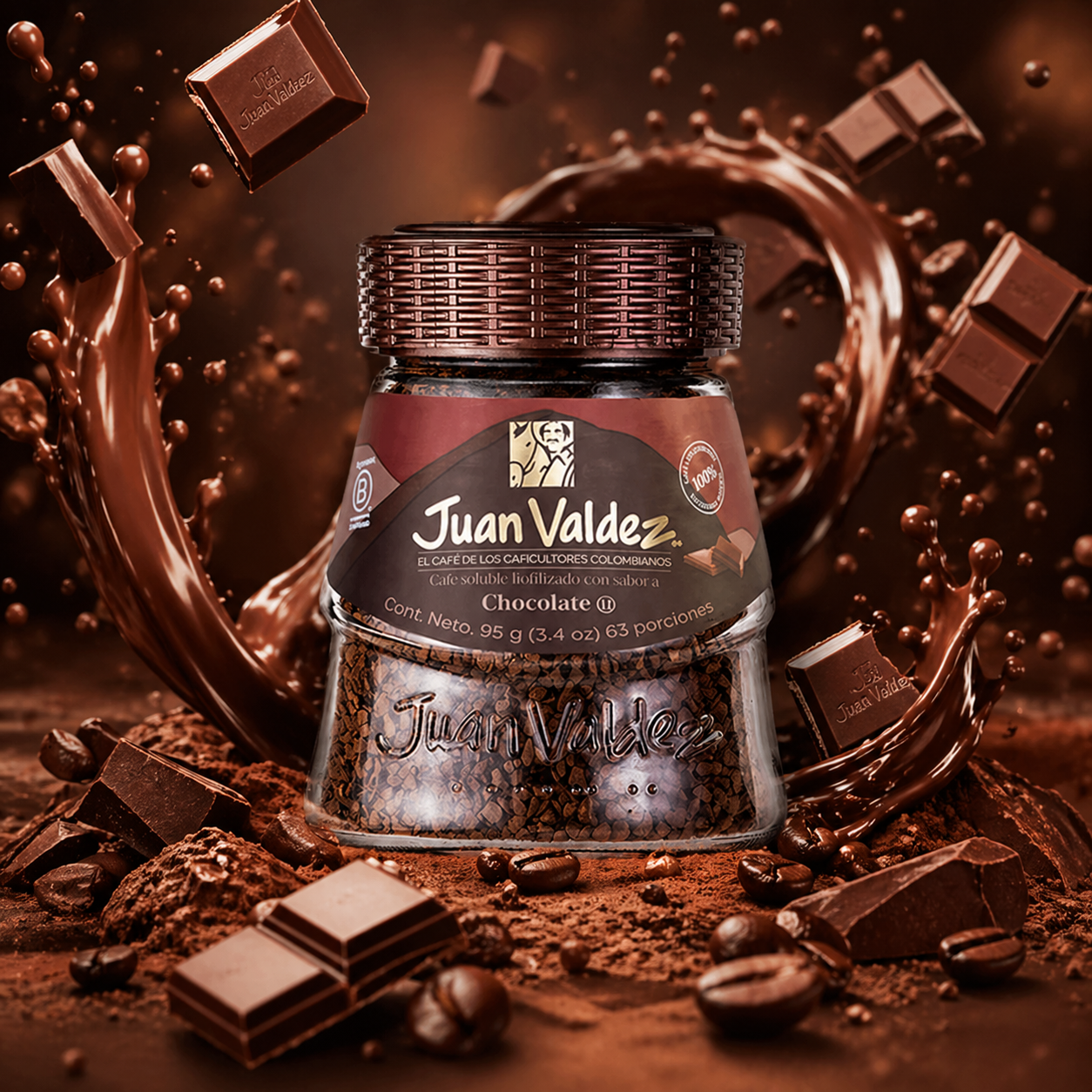 Juan ValdezJuan Valdez Freeze Dried Çikolatalı Granül Kahve 95gr