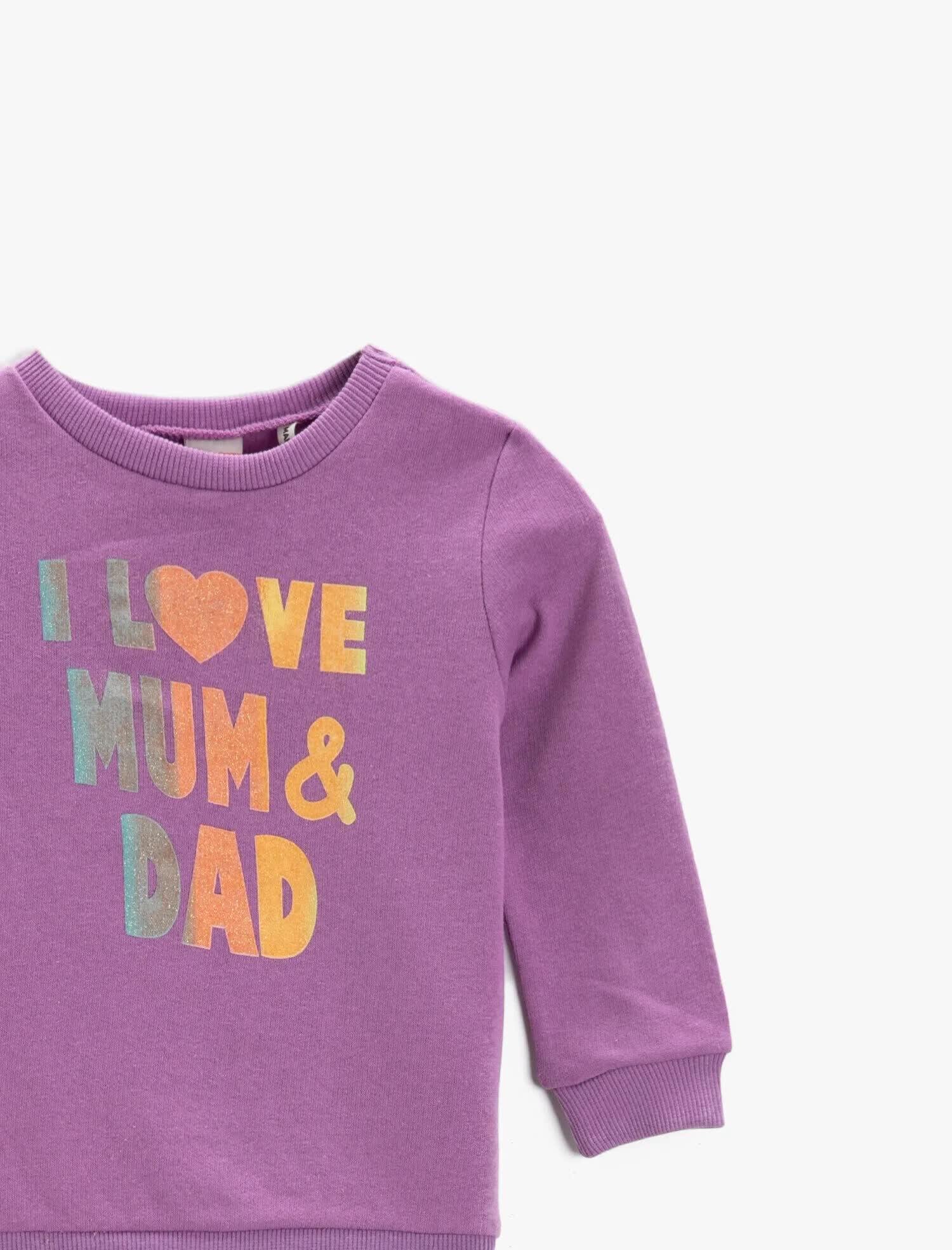 Kız Bebek Baskılı Sweatshirt