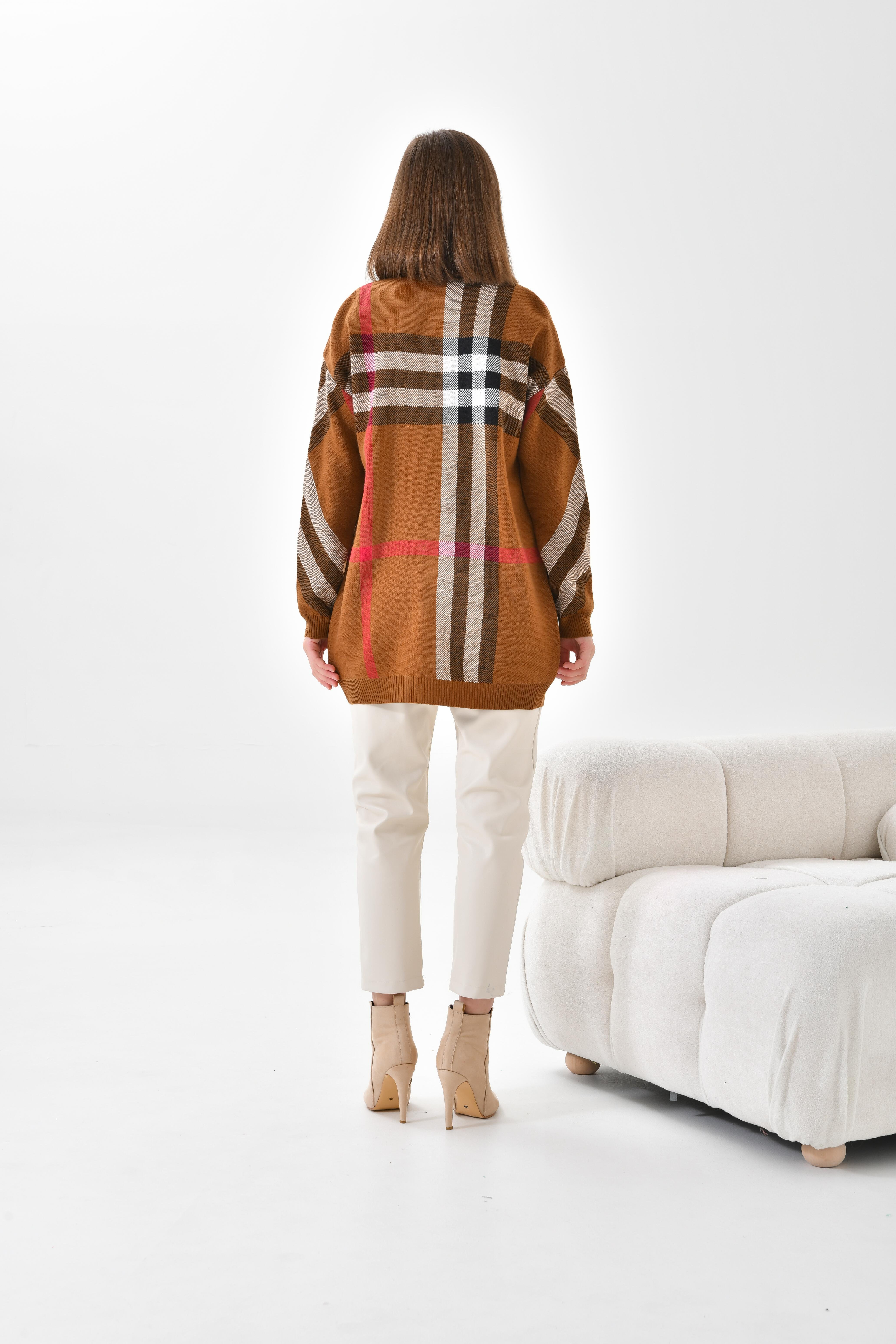 Ftz Women Kadın Burberry Hırka TABA