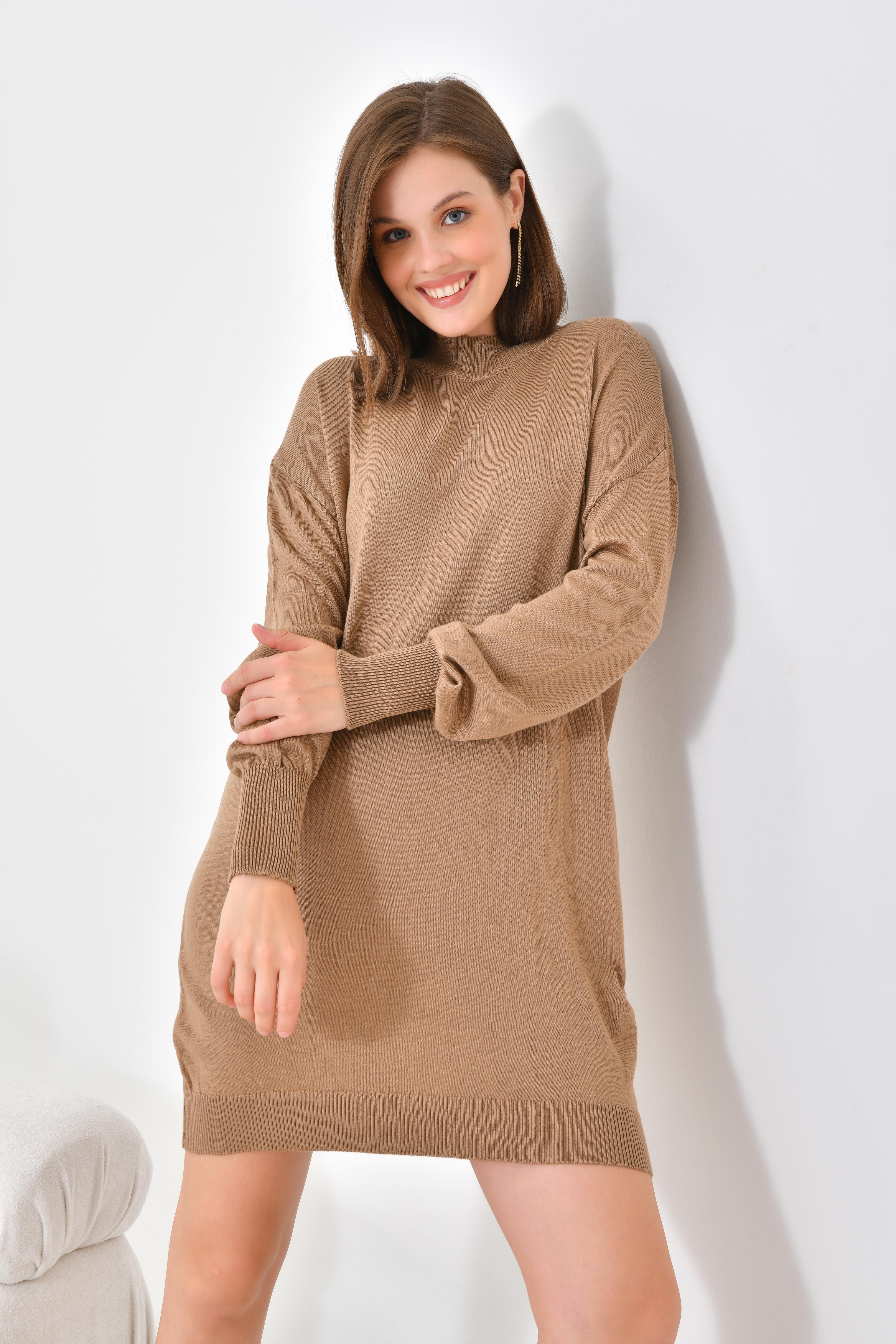 Garmi Kadın Basic Tunik Kahve